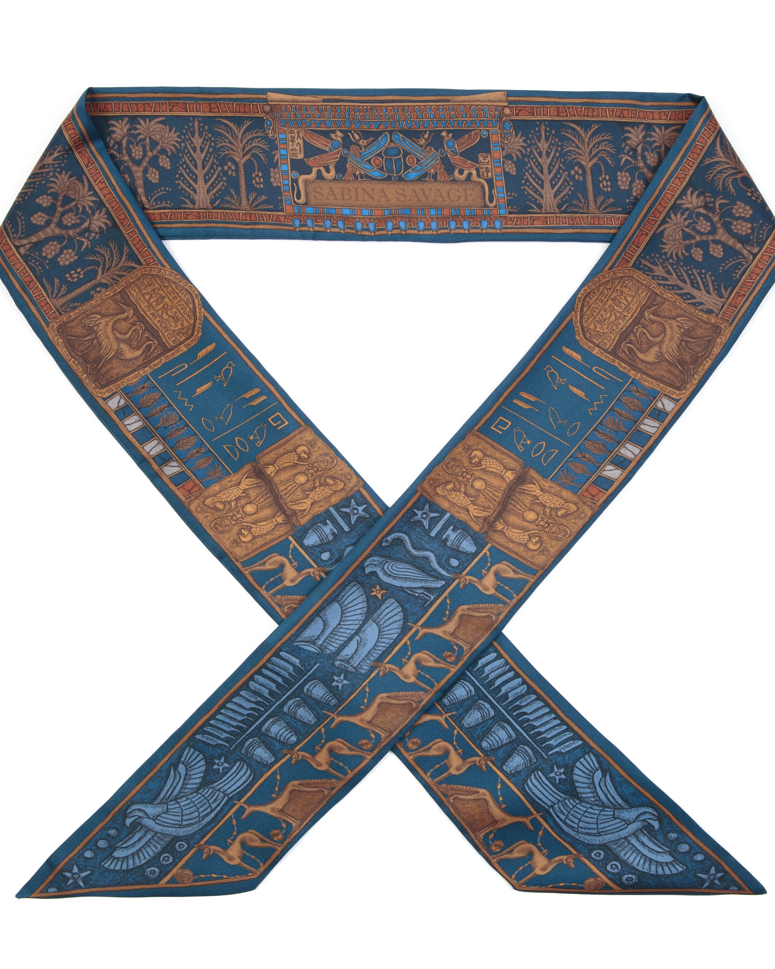large ribbon - lapis/ nile - Image 2