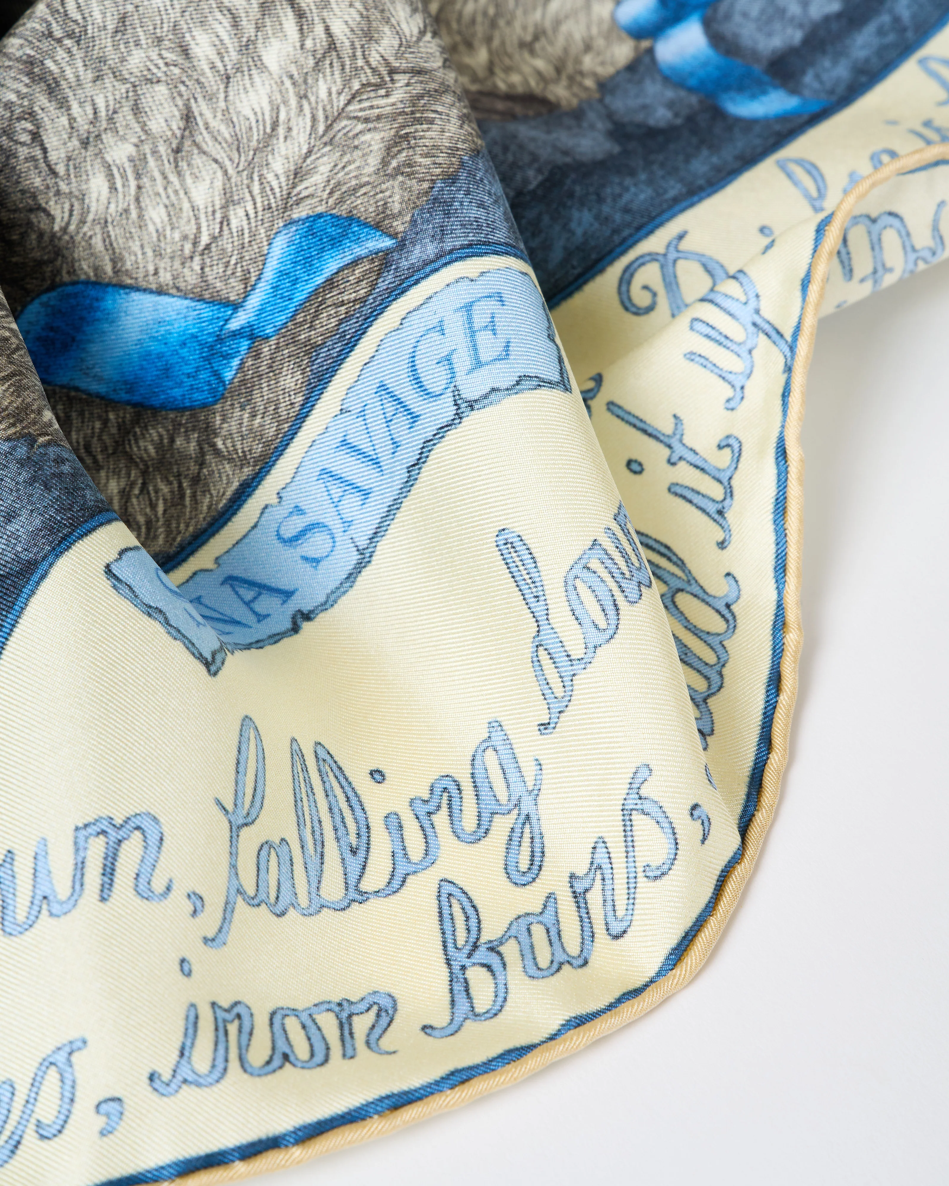 london bridge is falling down silk twill square scarf - Image 2