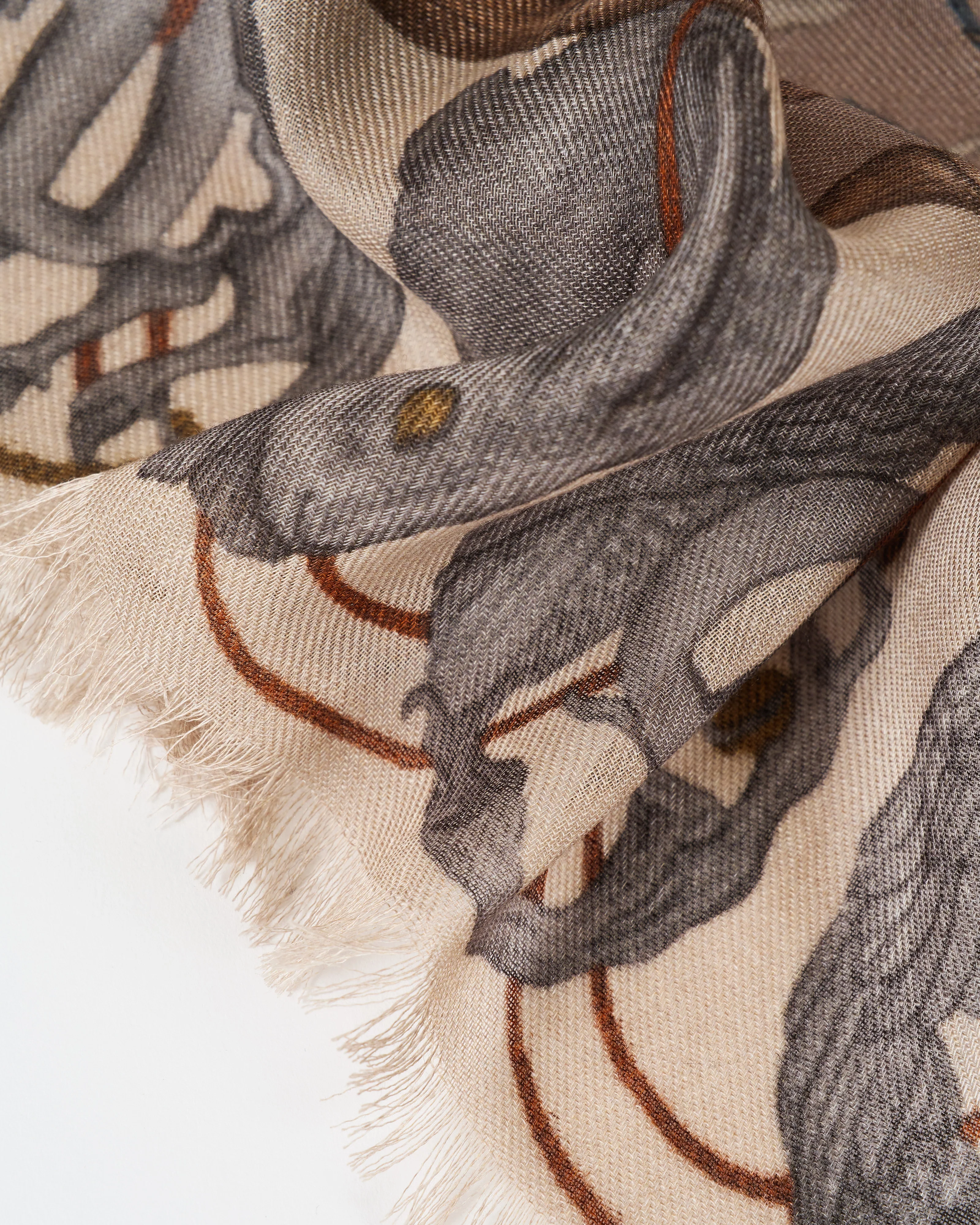 lunar leopard cashmere large square scarf - Image 4