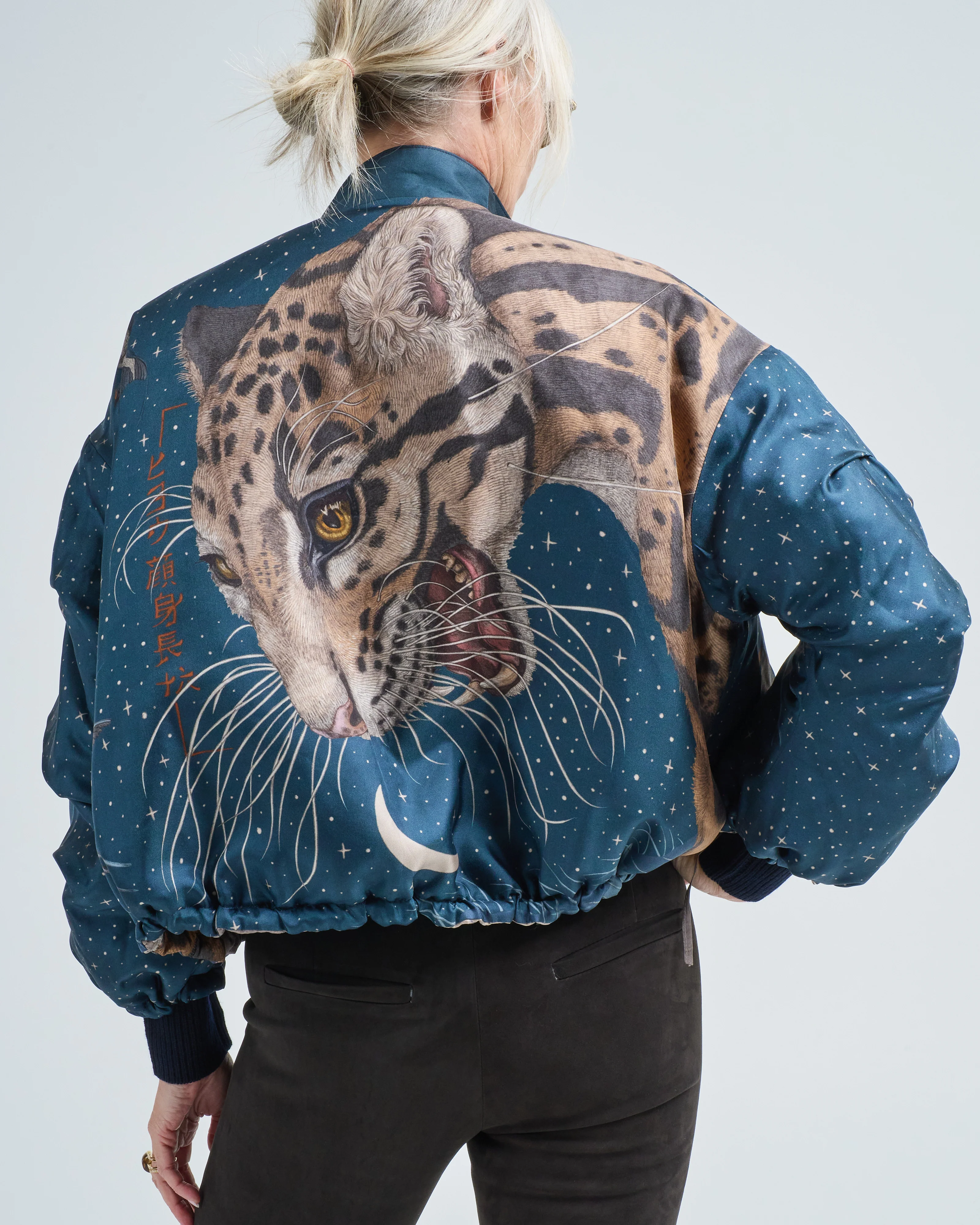 lunar leopard reversible bomber jacket - Image 2