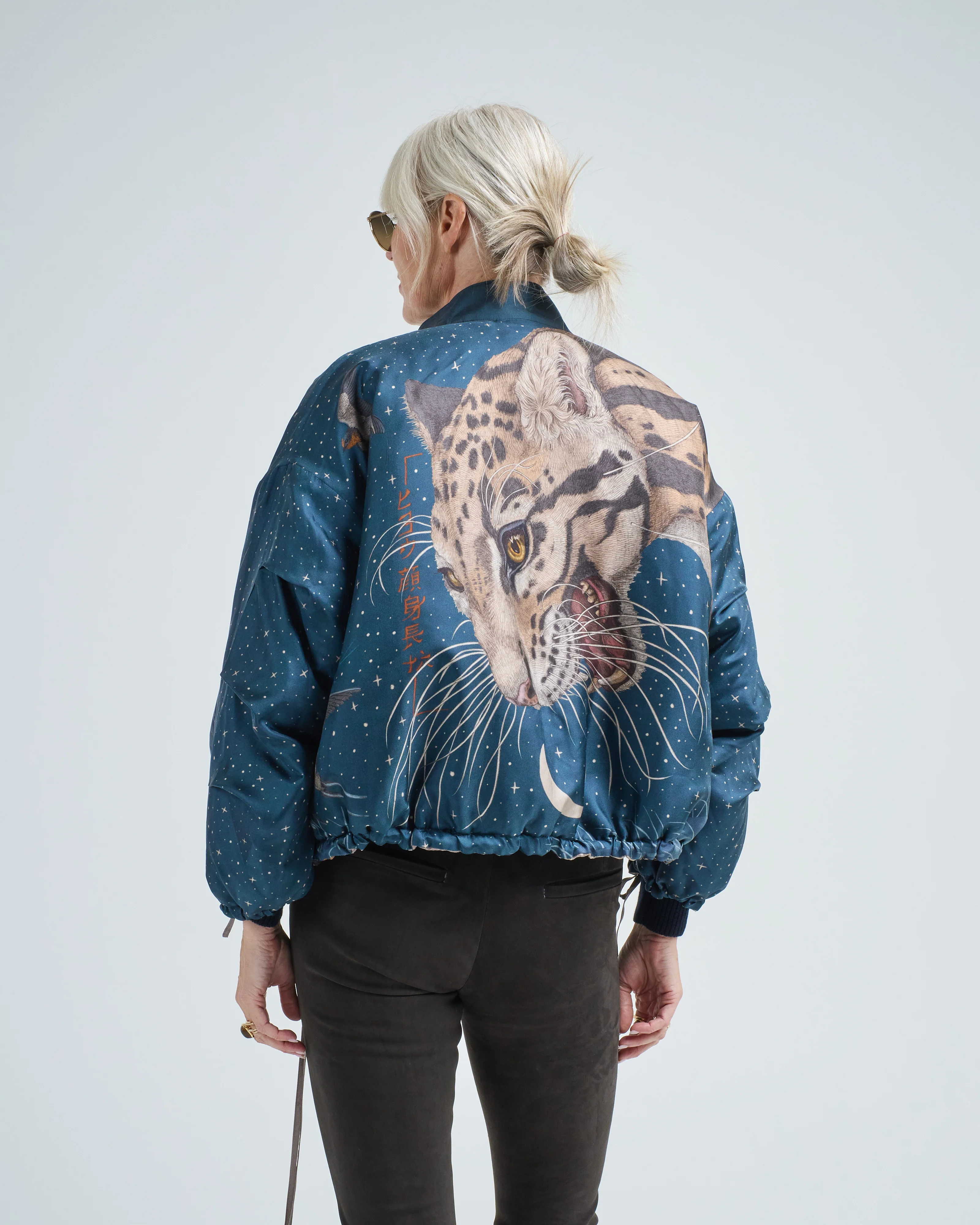 lunar leopard reversible bomber jacket - Image 7