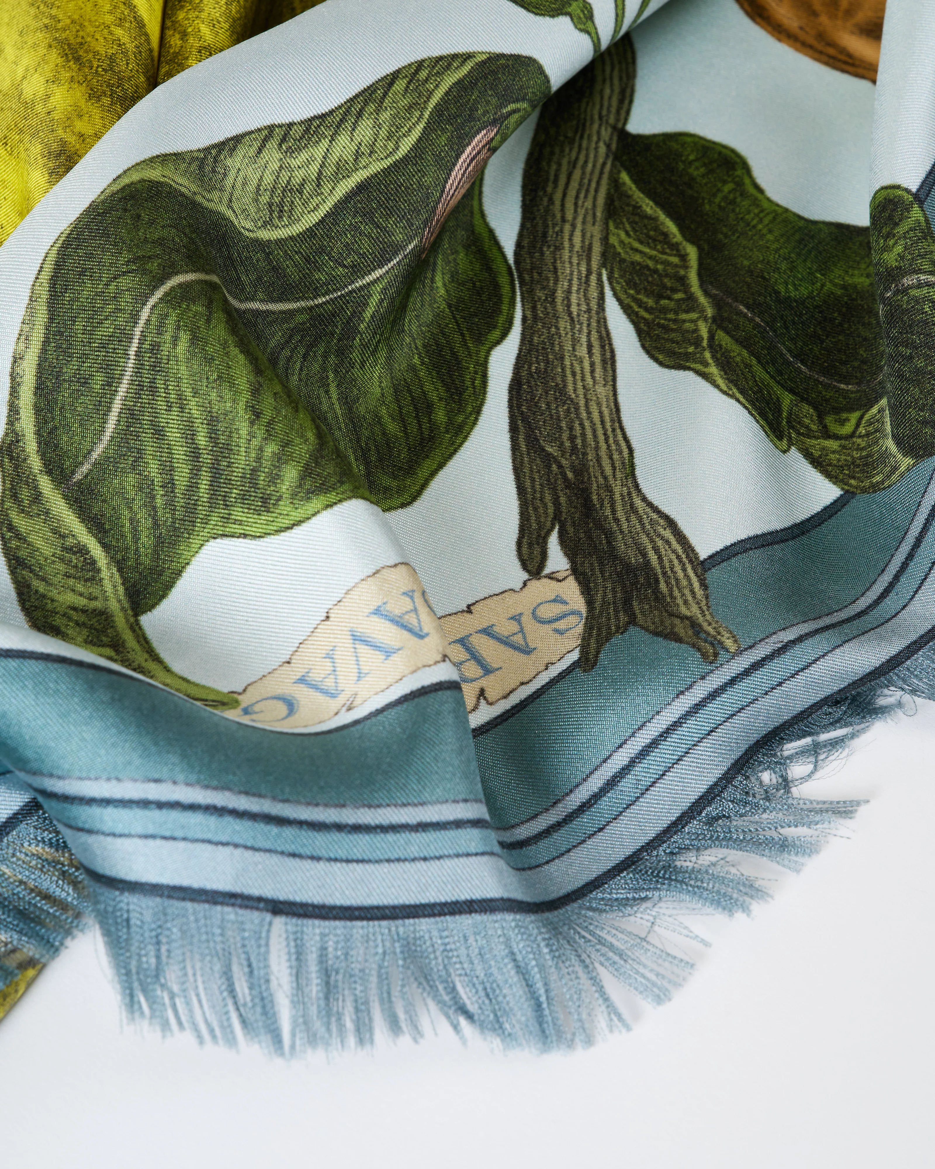 oranges and lemons large silk twill square scarf - Image 3