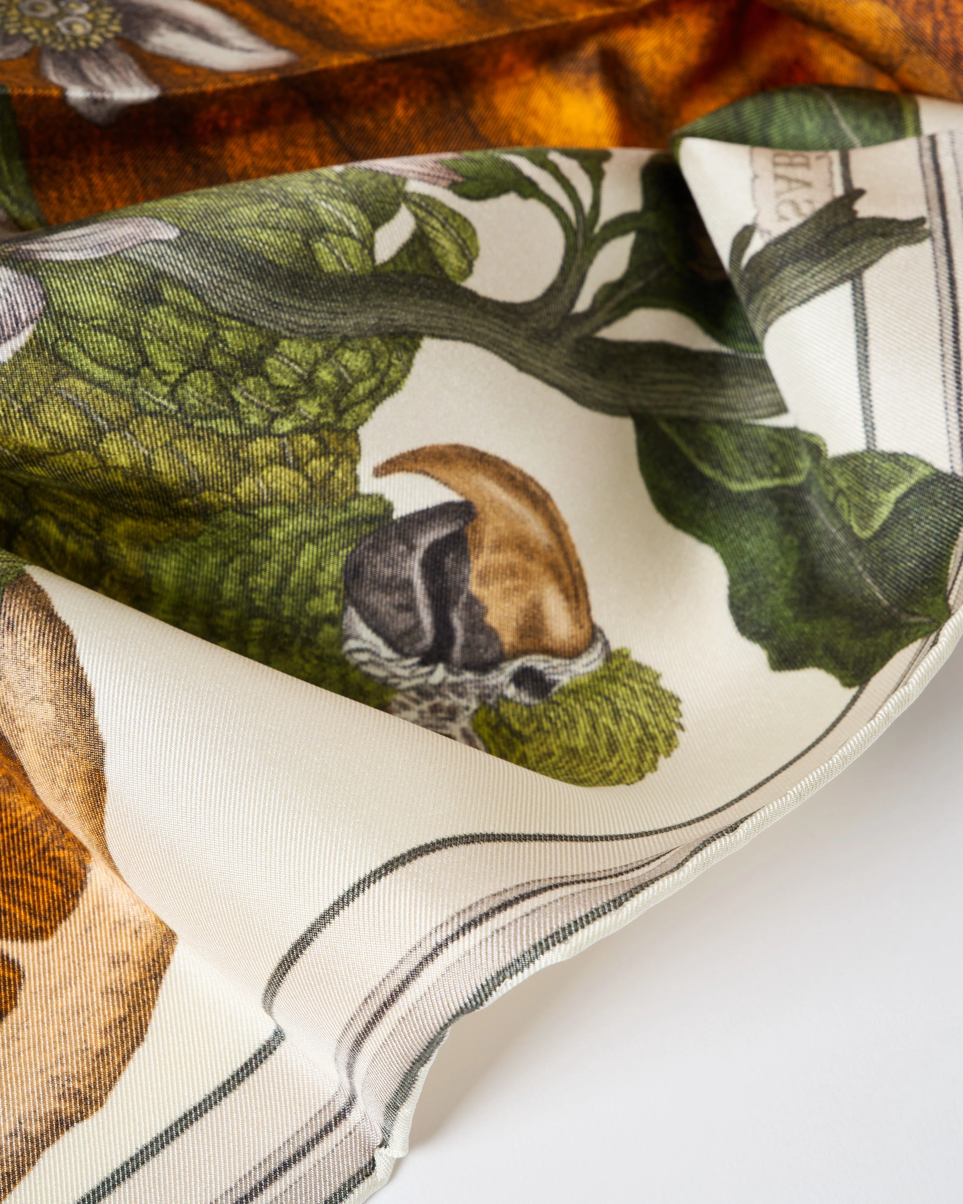 oranges and lemons silk twill square scarf - Image 3