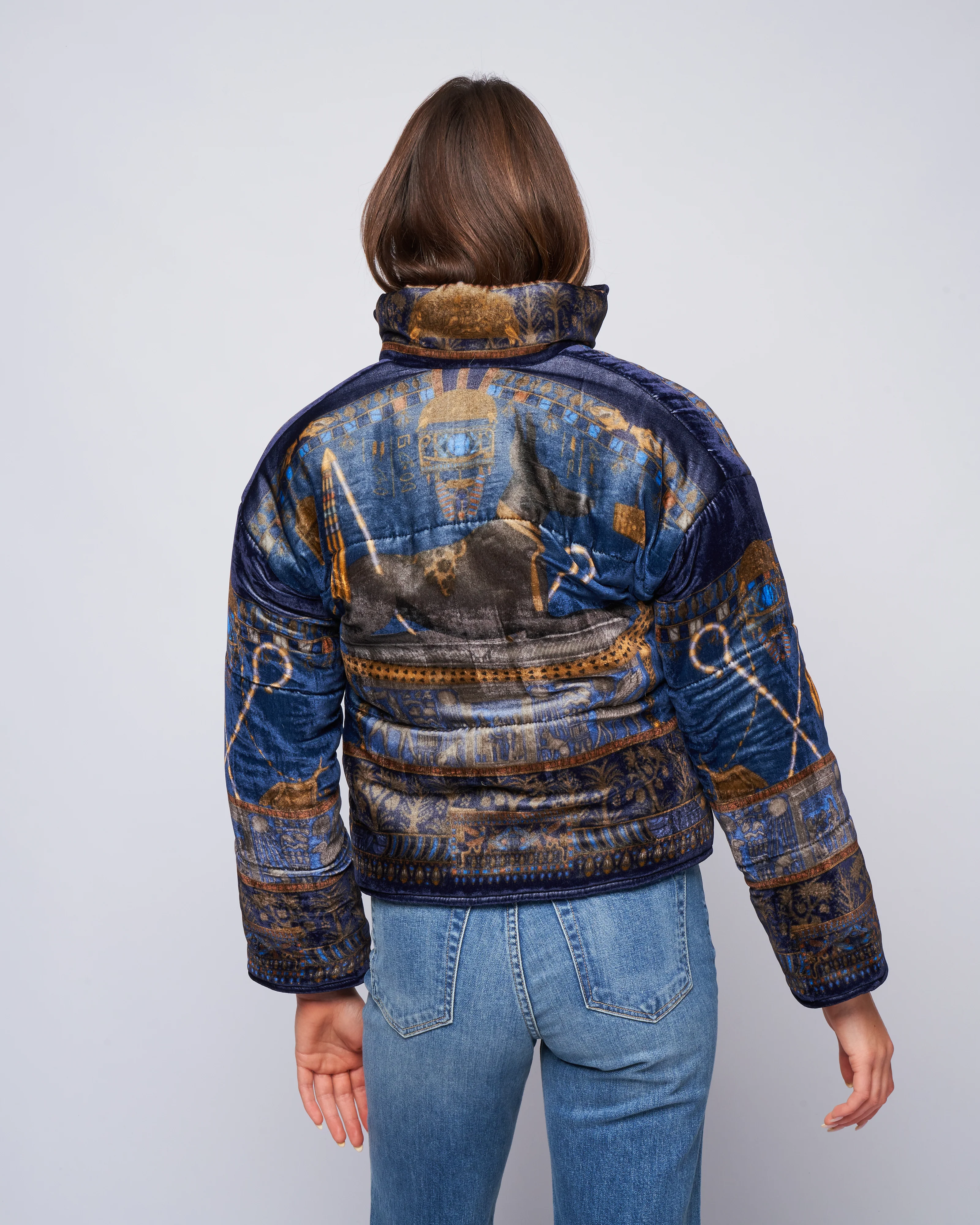 reversible padded jacket - lapis/ nile - Image 5