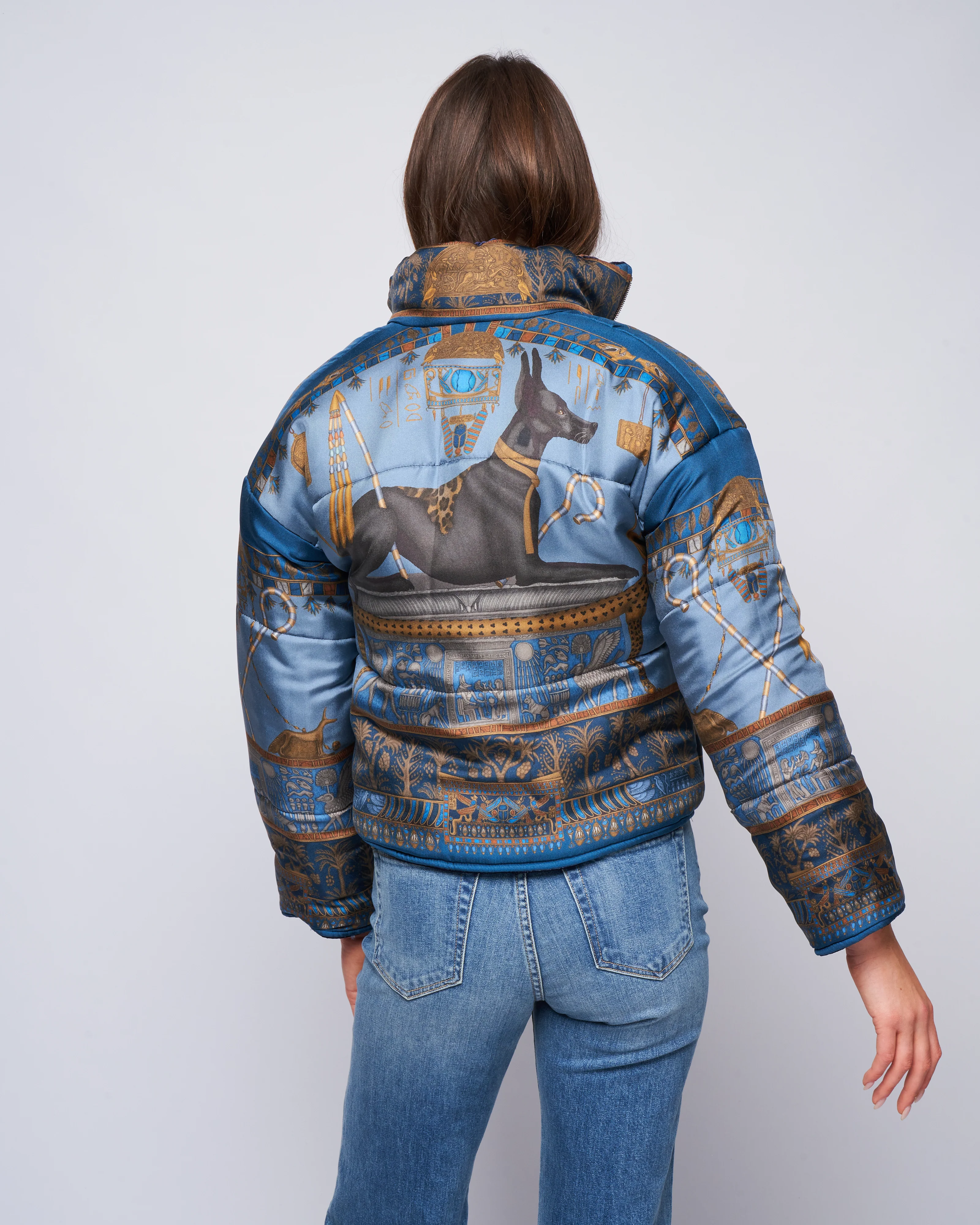 reversible padded jacket - lapis/ nile - Image 7