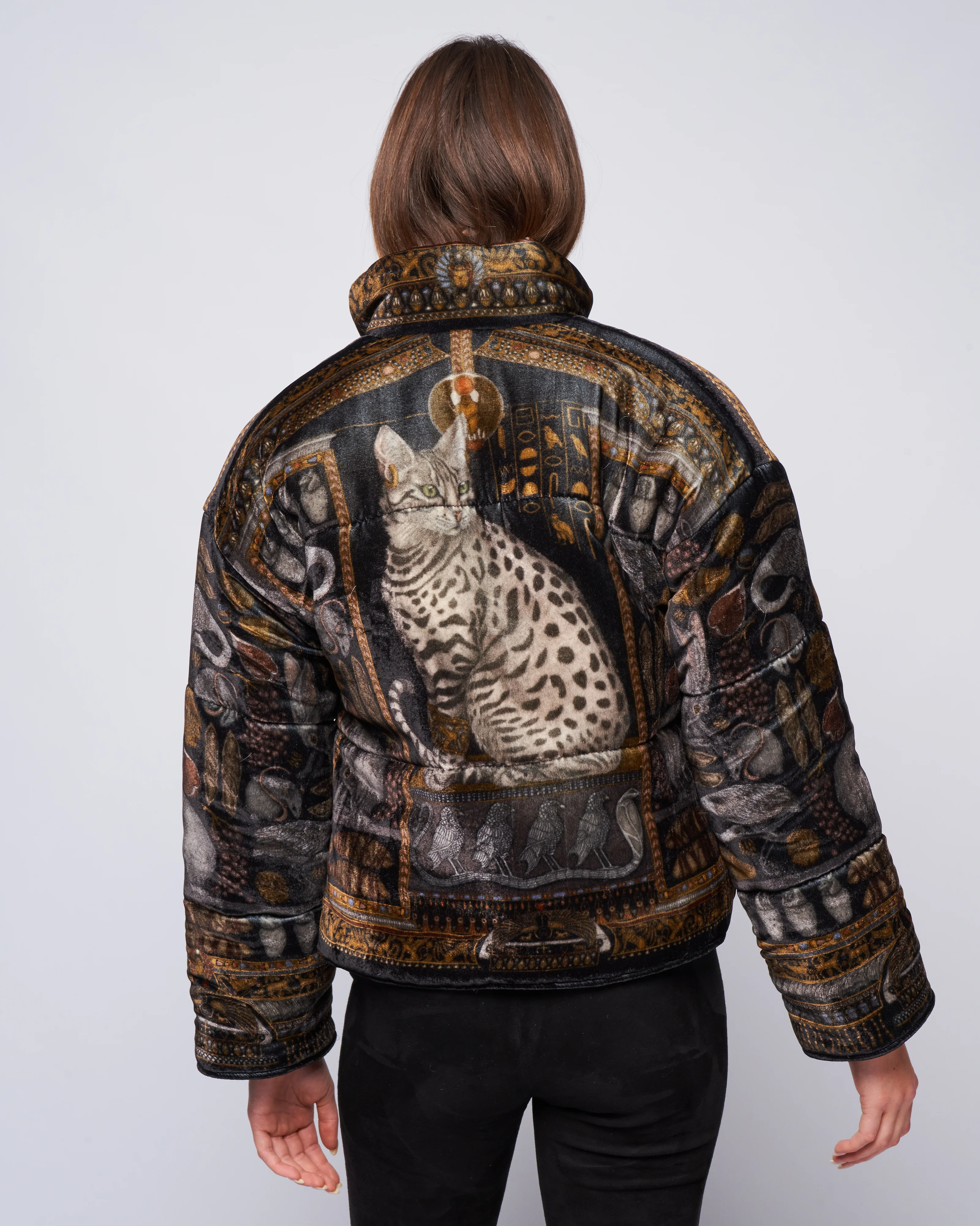 reversible padded jacket - onyx/ gold - Image 5