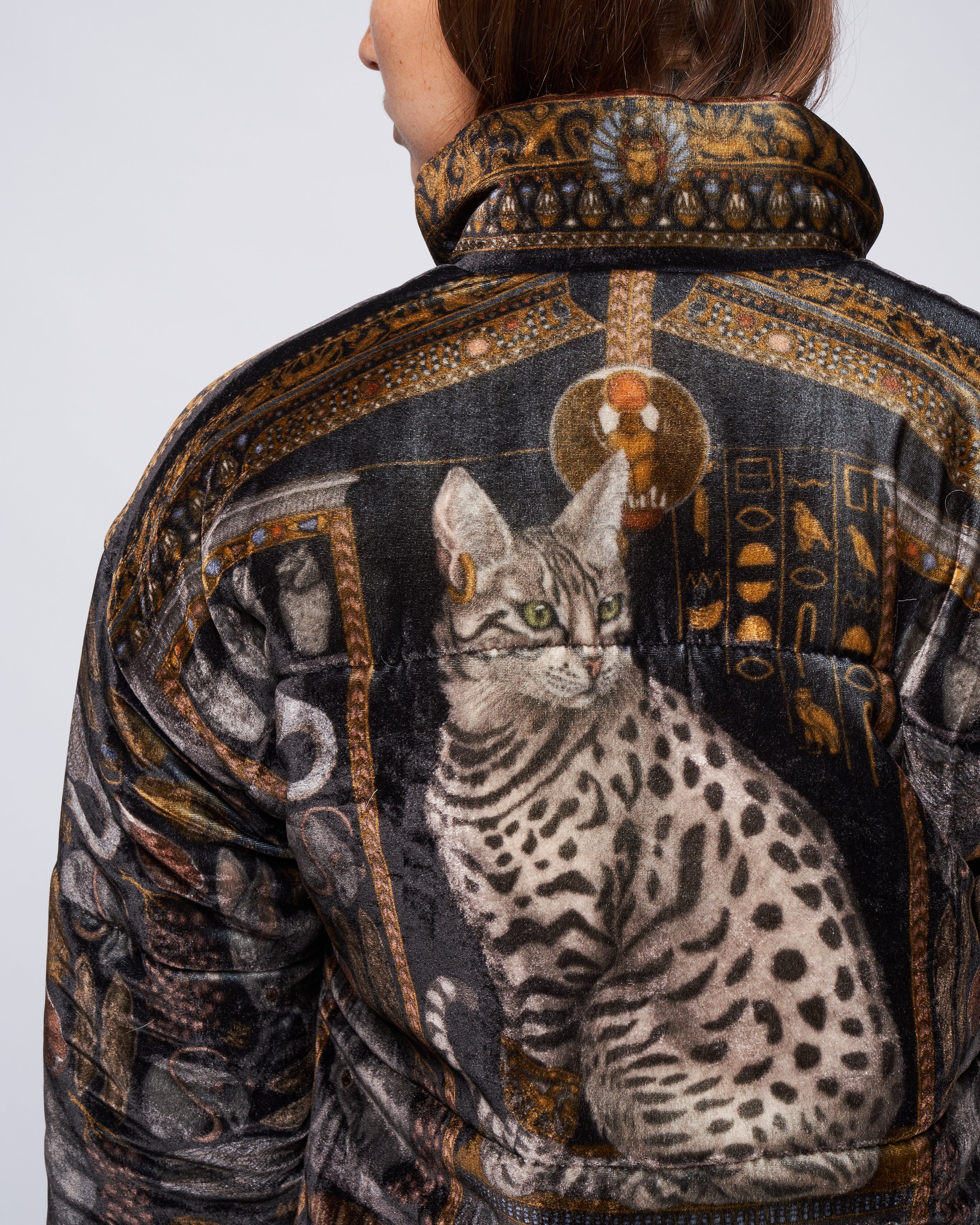 reversible padded jacket - onyx/ gold - Image 6