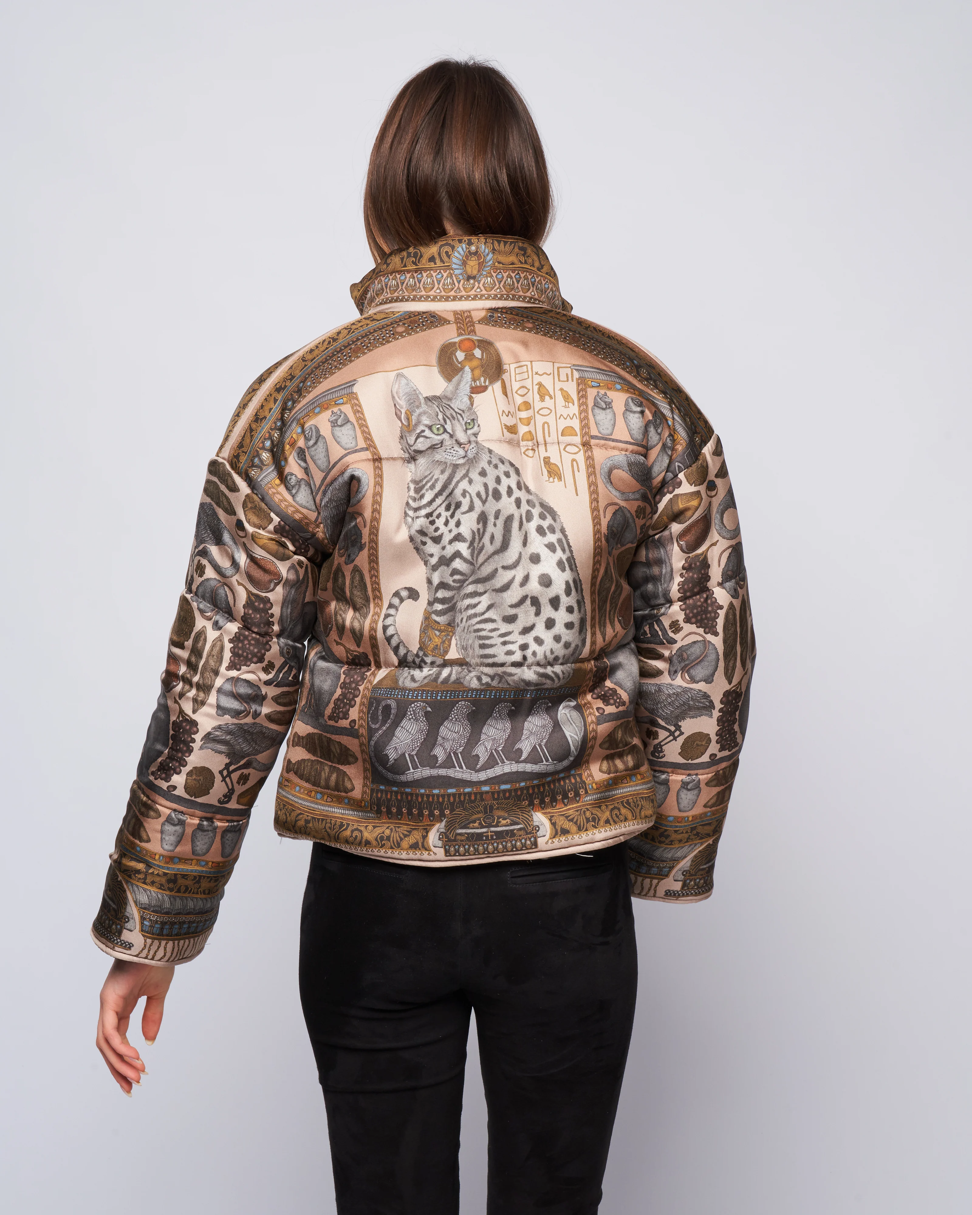reversible padded jacket - onyx/ gold - Image 7
