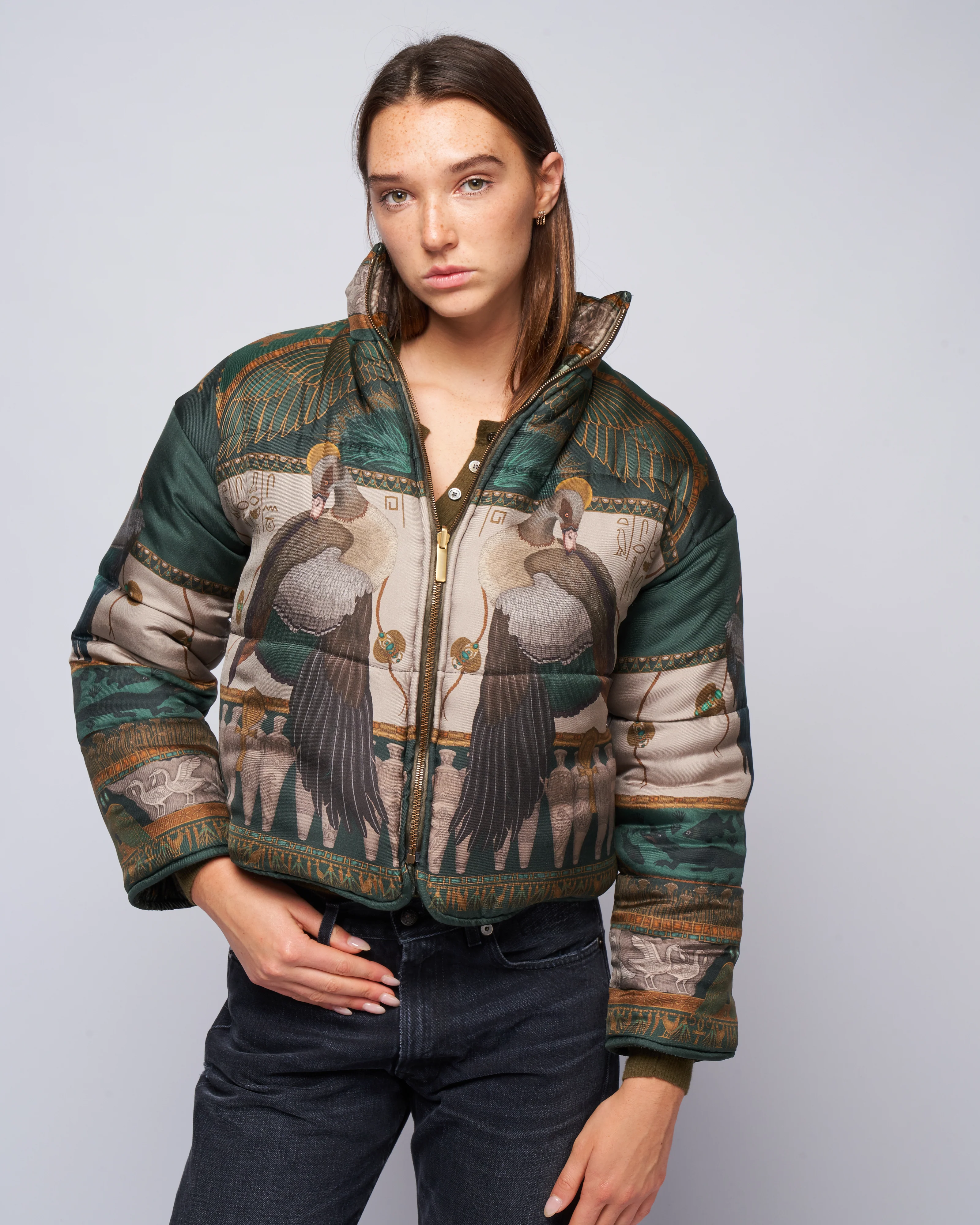 reversible padded jacket - papyrus/ parchment - Image 2