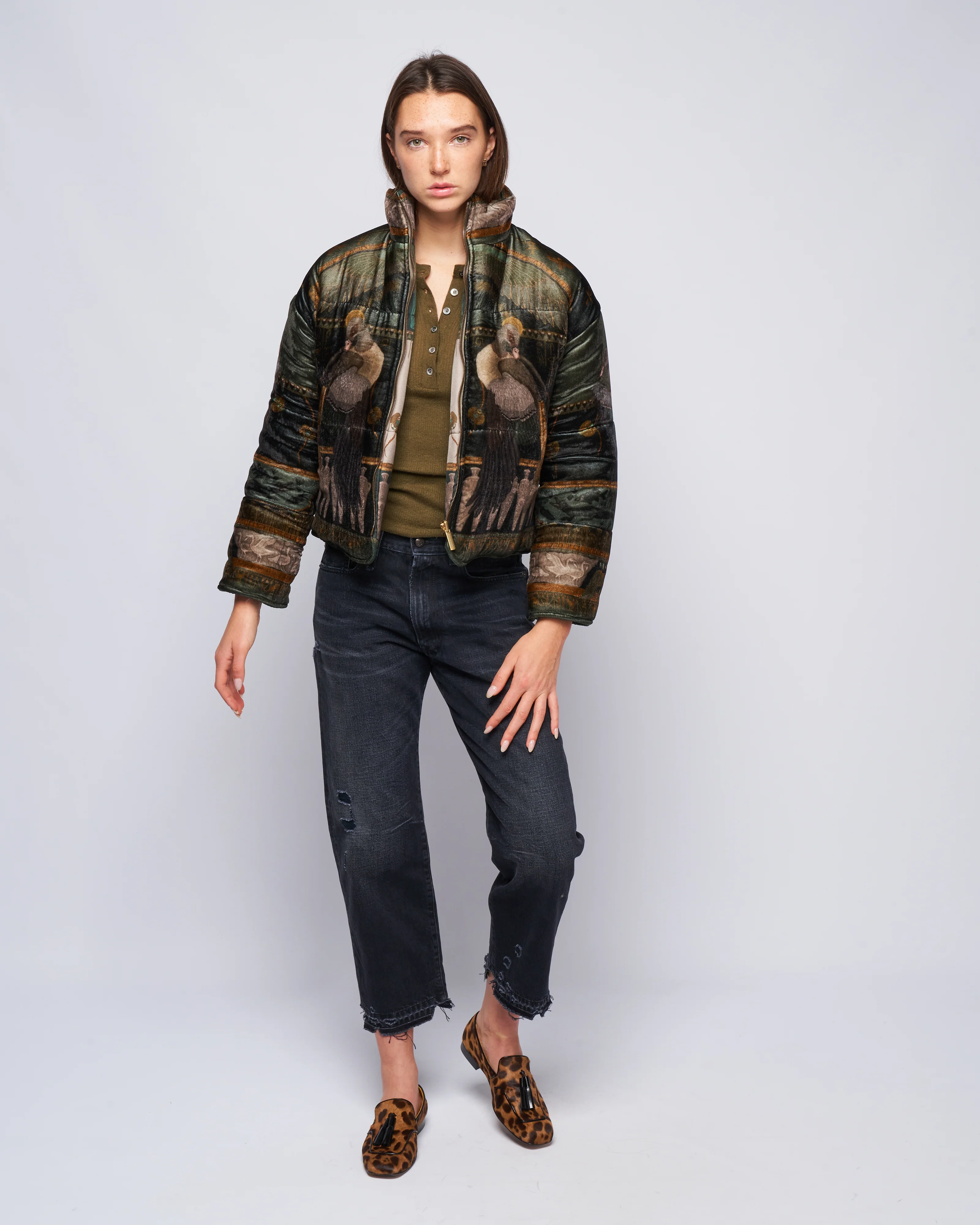 reversible padded jacket - papyrus/ parchment - Image 3