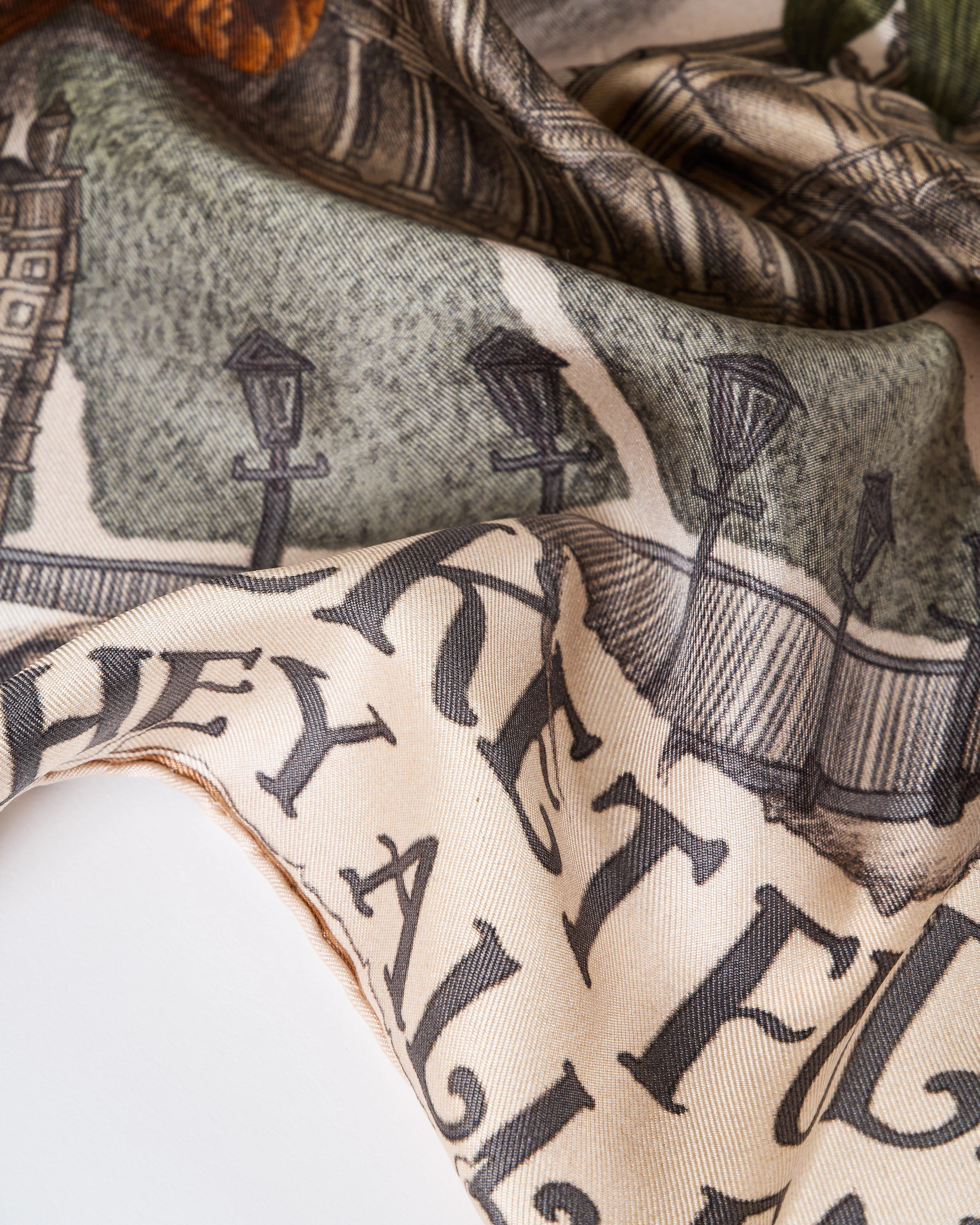 ring a ring o' roses silk twill square scarf - Image 3