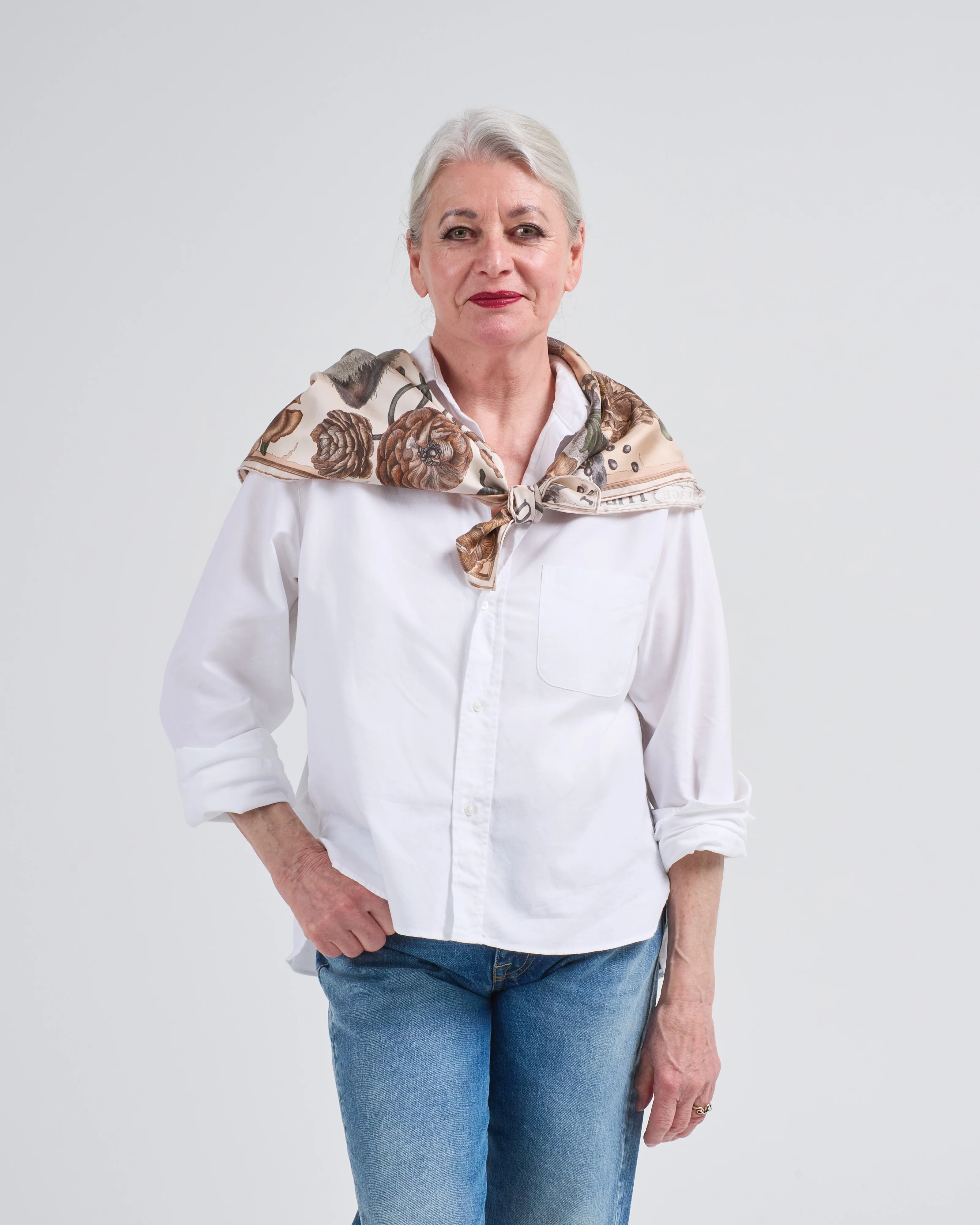 ring a ring o' roses silk twill square scarf - Image 6