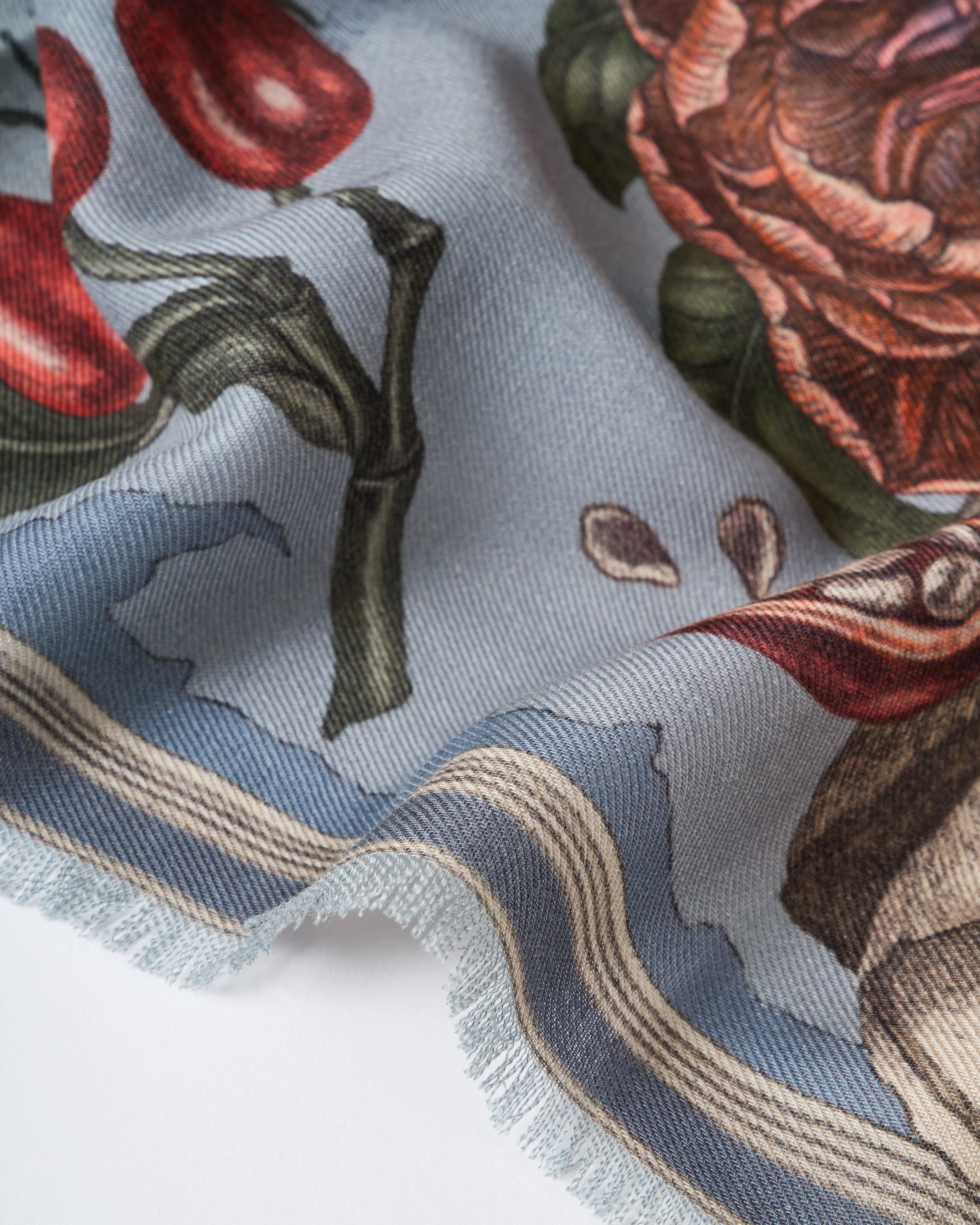 ring a ring o' roses wool/silk square scarf - Image 3