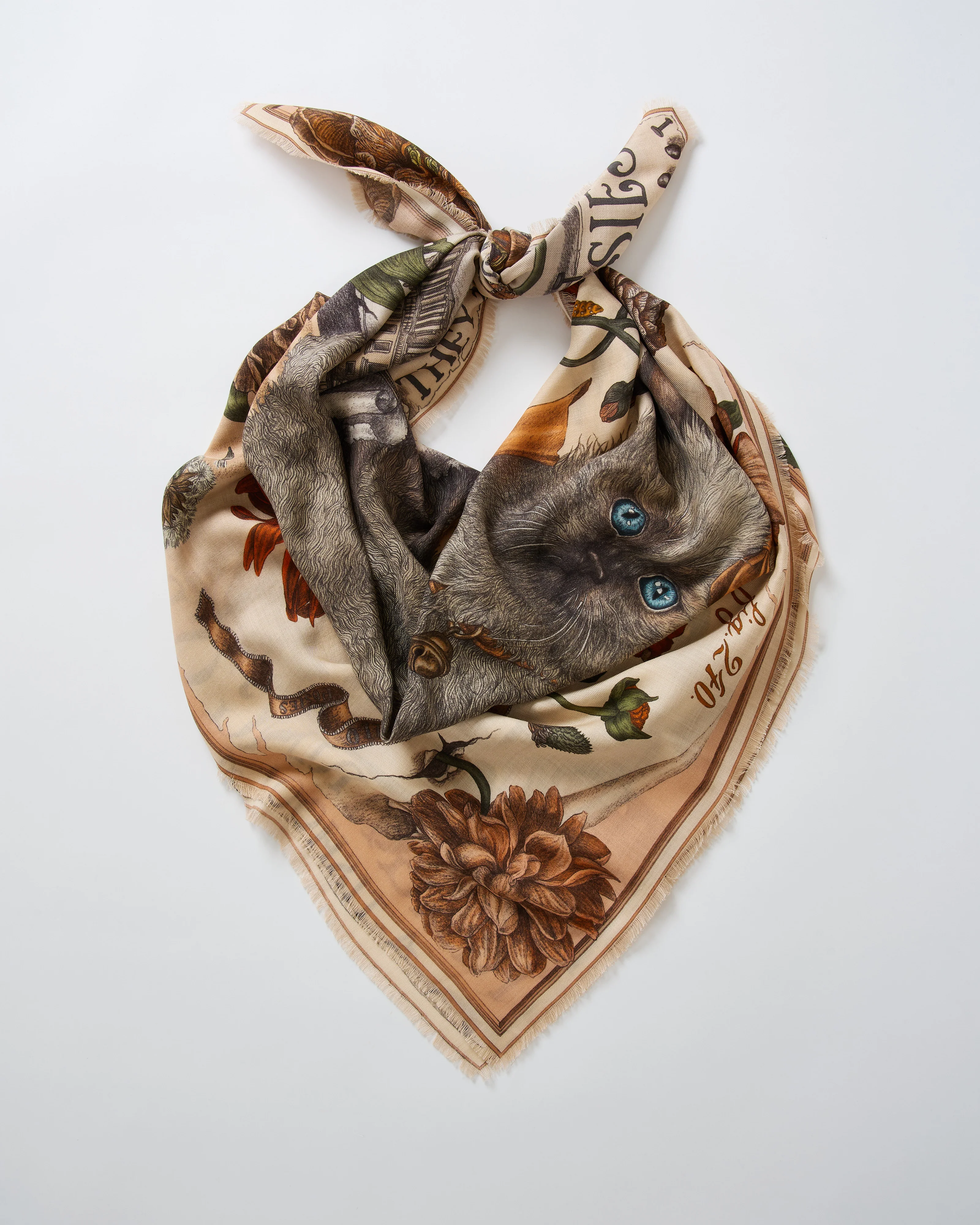 ring a ring o' roses wool/silk square scarf