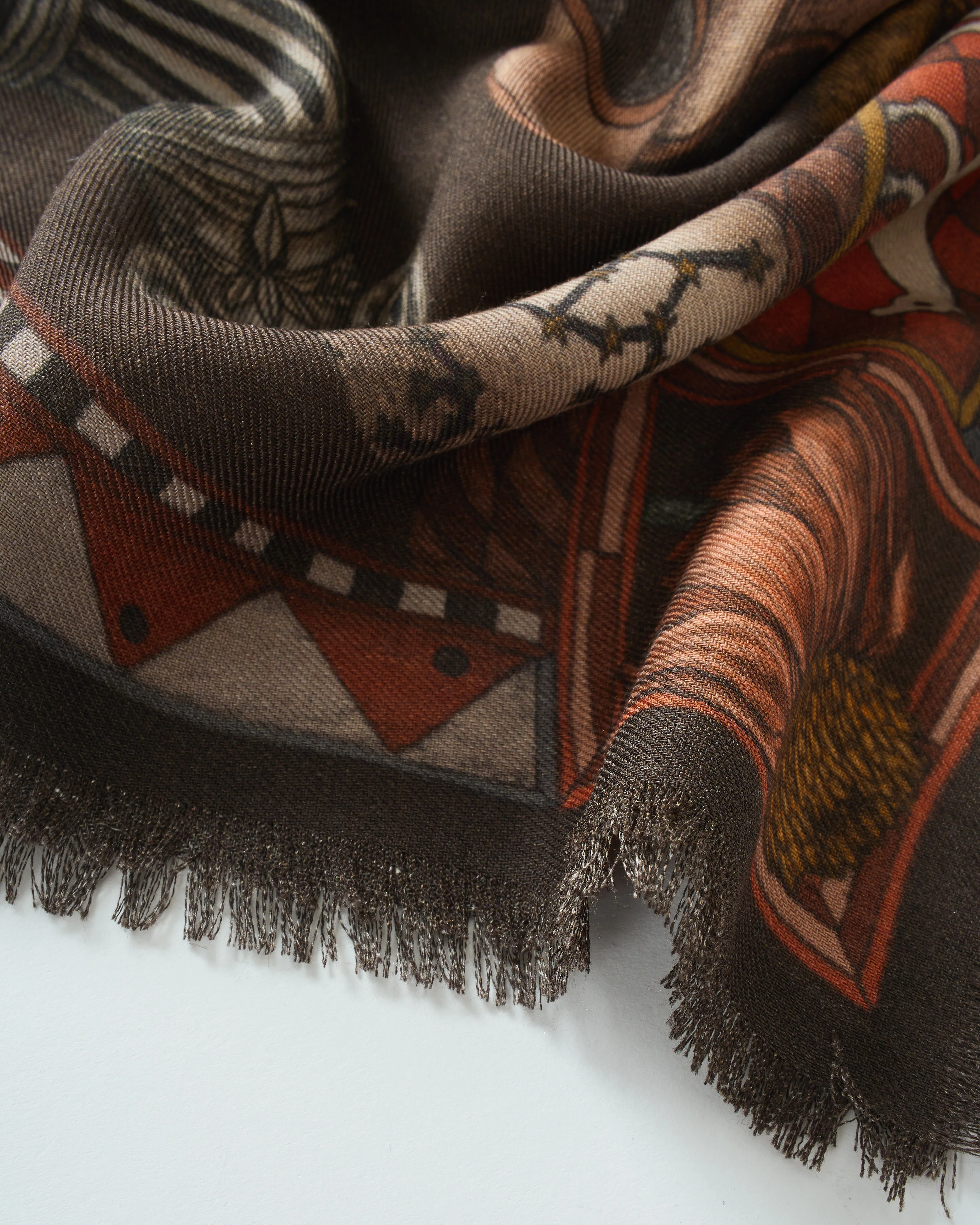 secrets of the bison wool/silk square scarf - Image 3