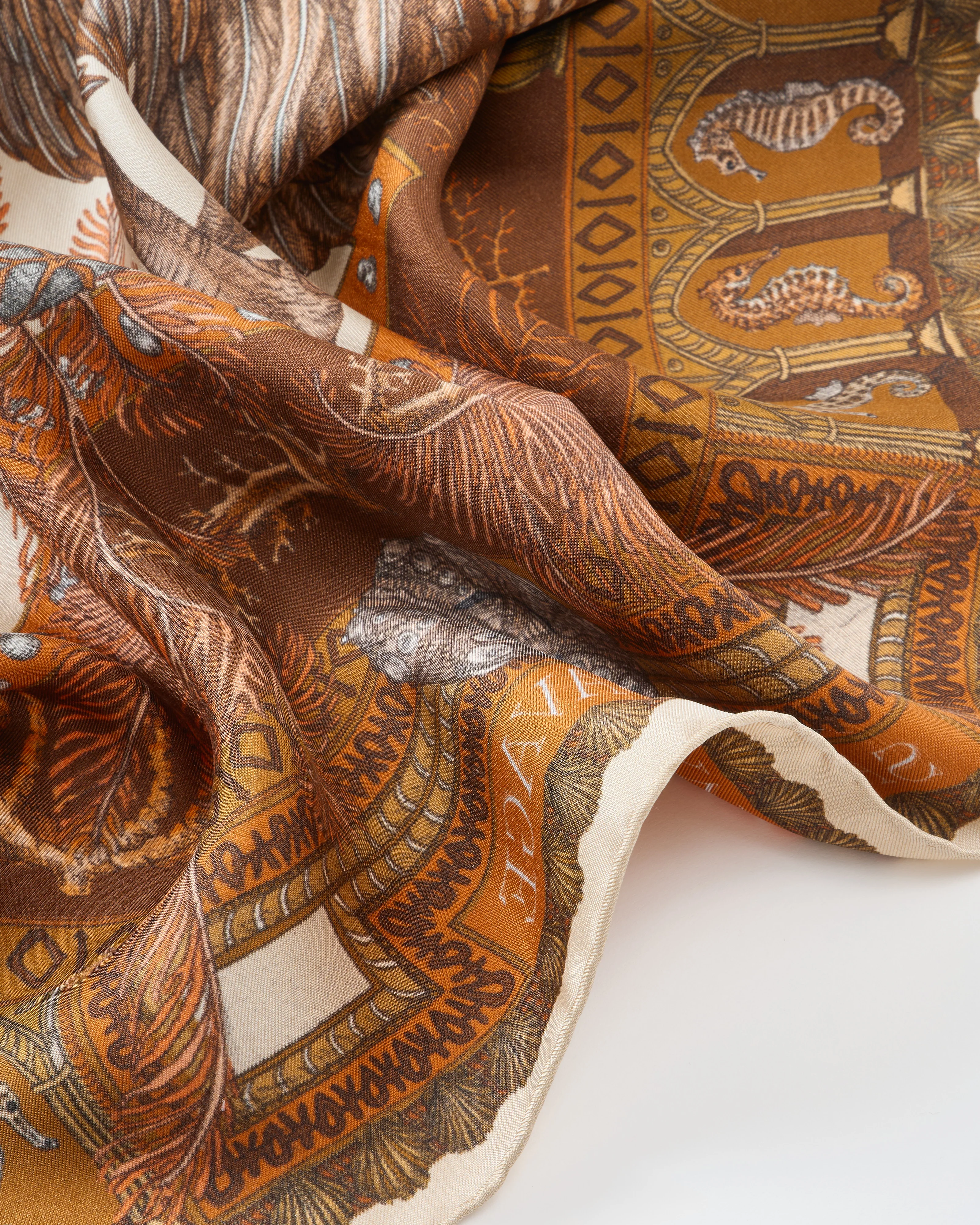 the pelicans and the sea silk square scarf - Image 2