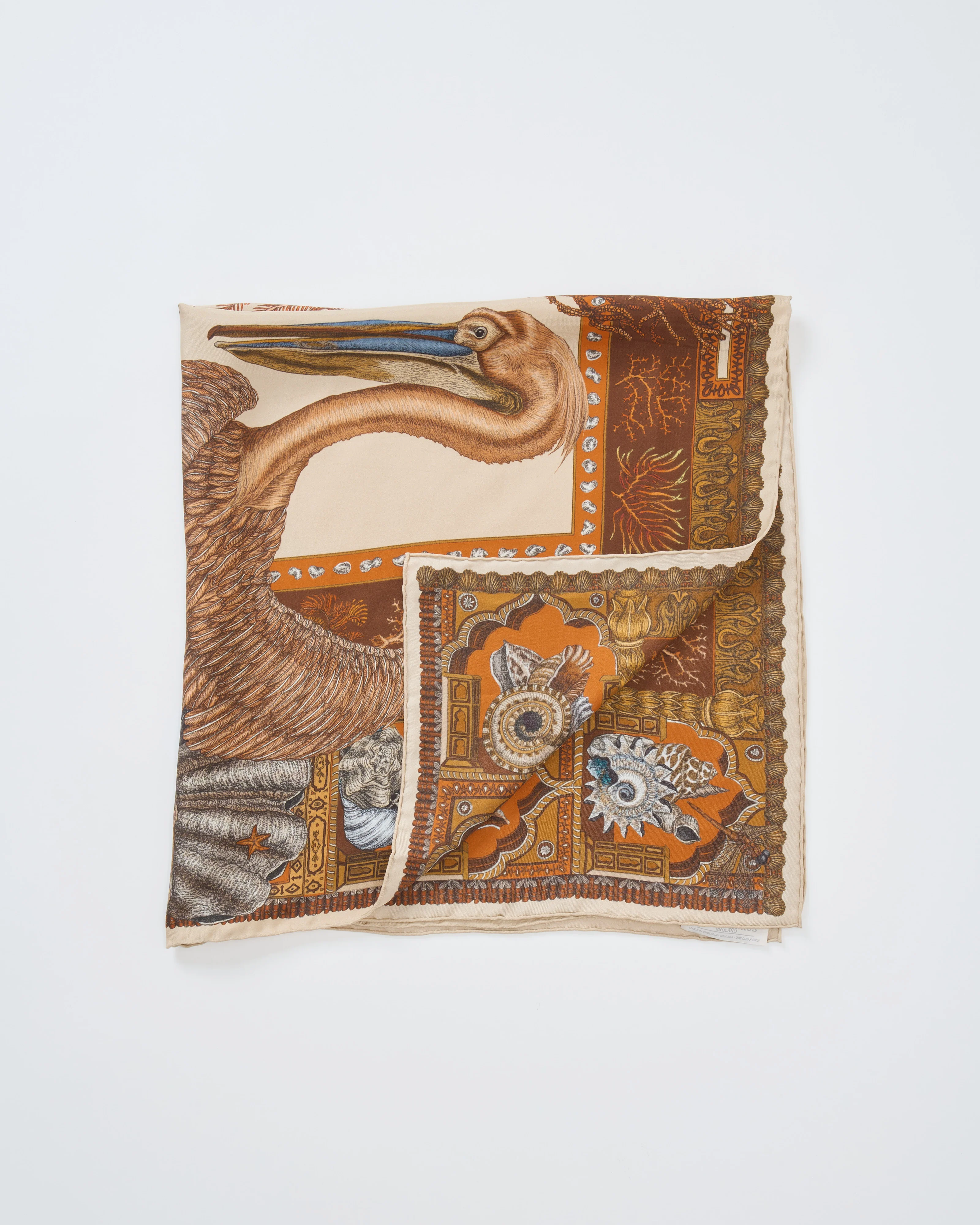 the pelicans and the sea silk square scarf - Image 4
