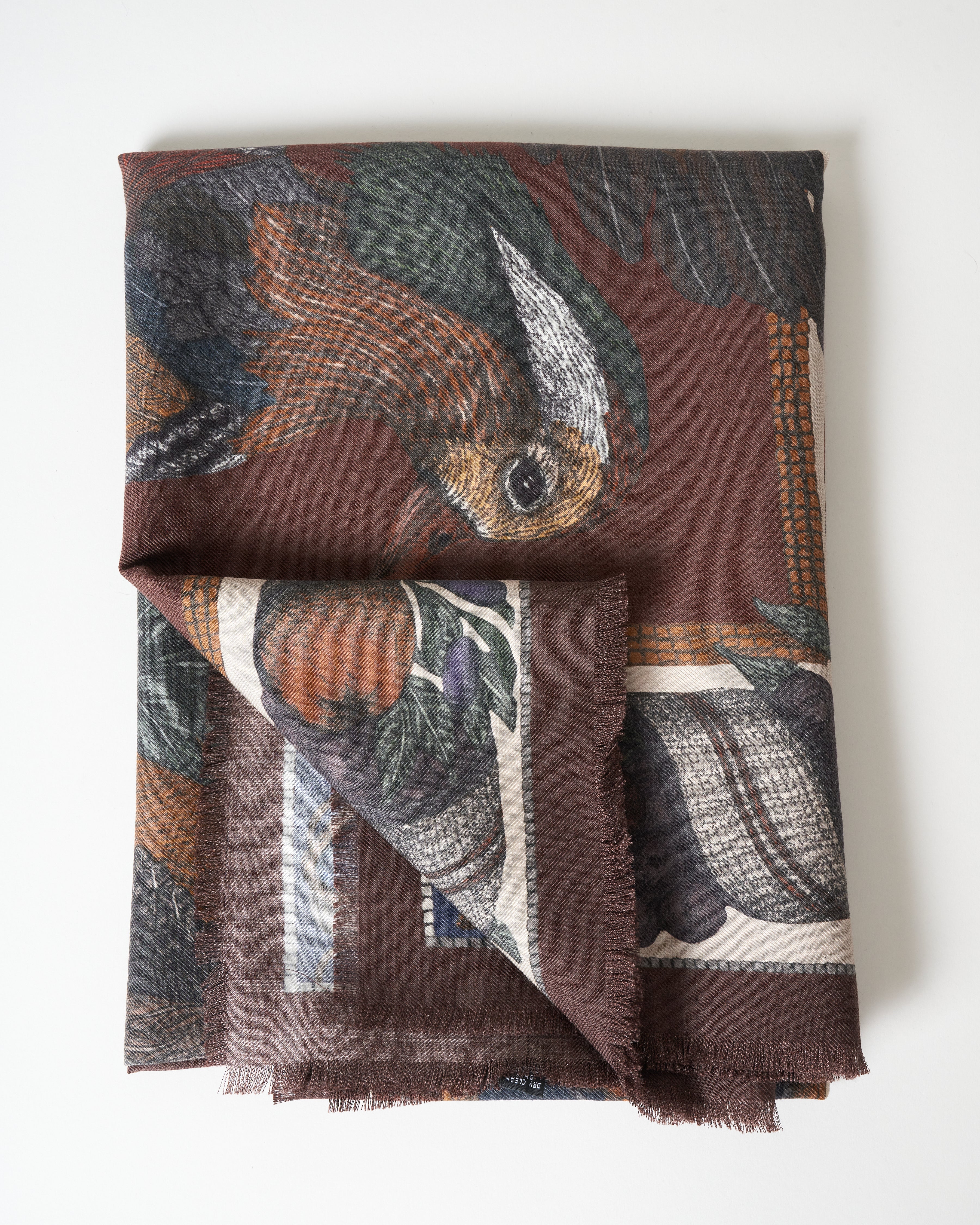 neptune's riches wool silk scarf - rosso - Image 4