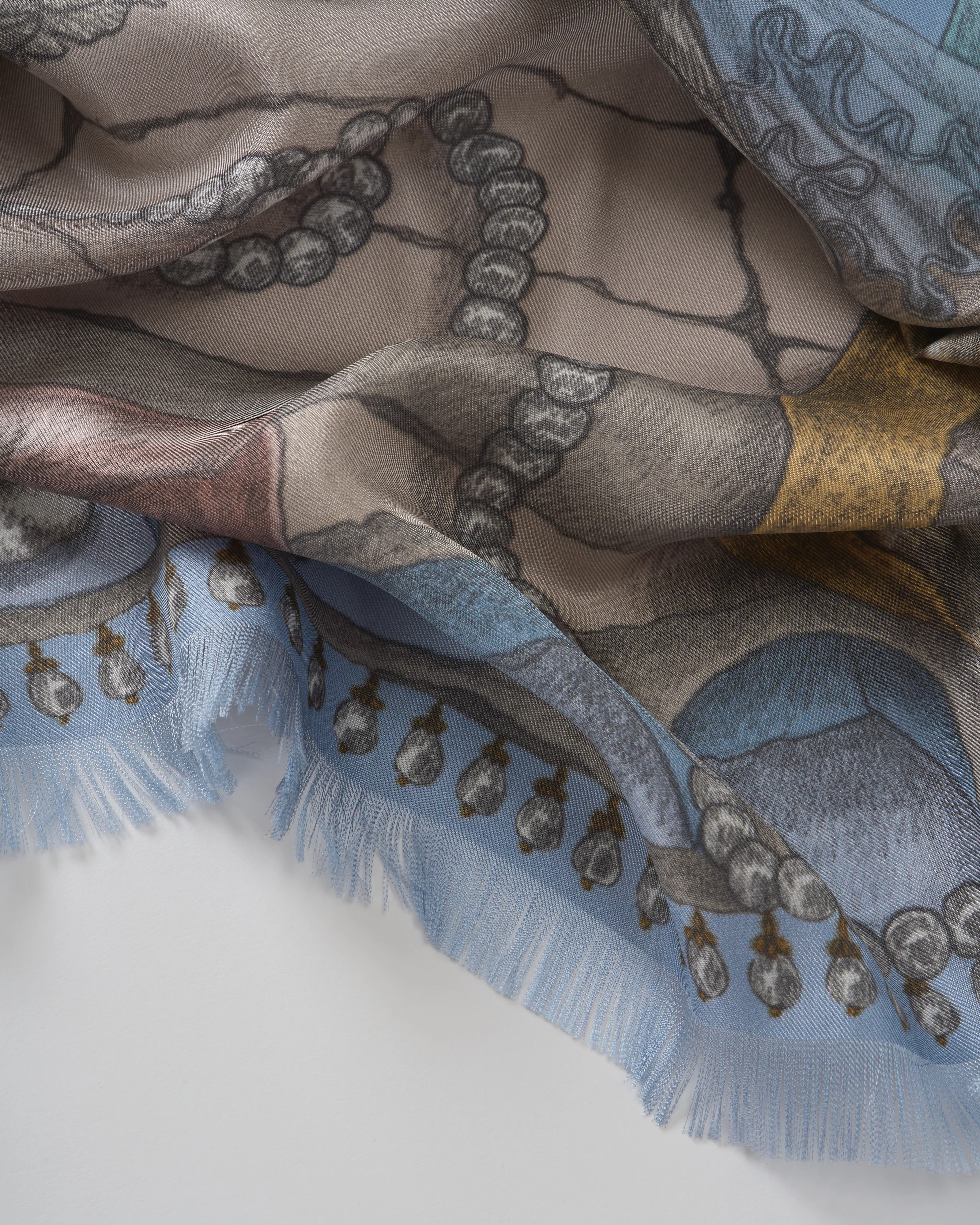 the glass swan large silk twill square scarf - Image 2