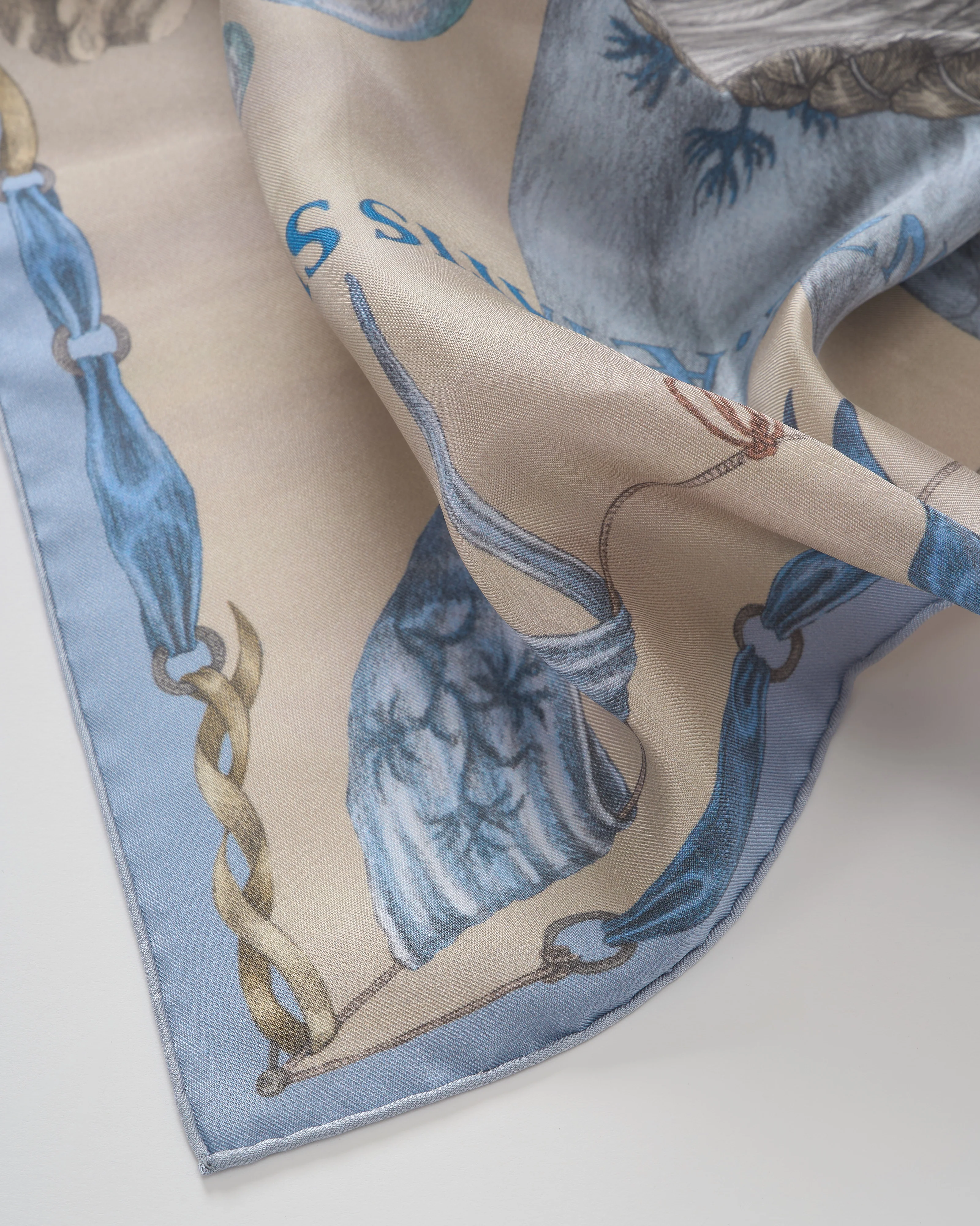 the glass swan silk twill square scarf - Image 5