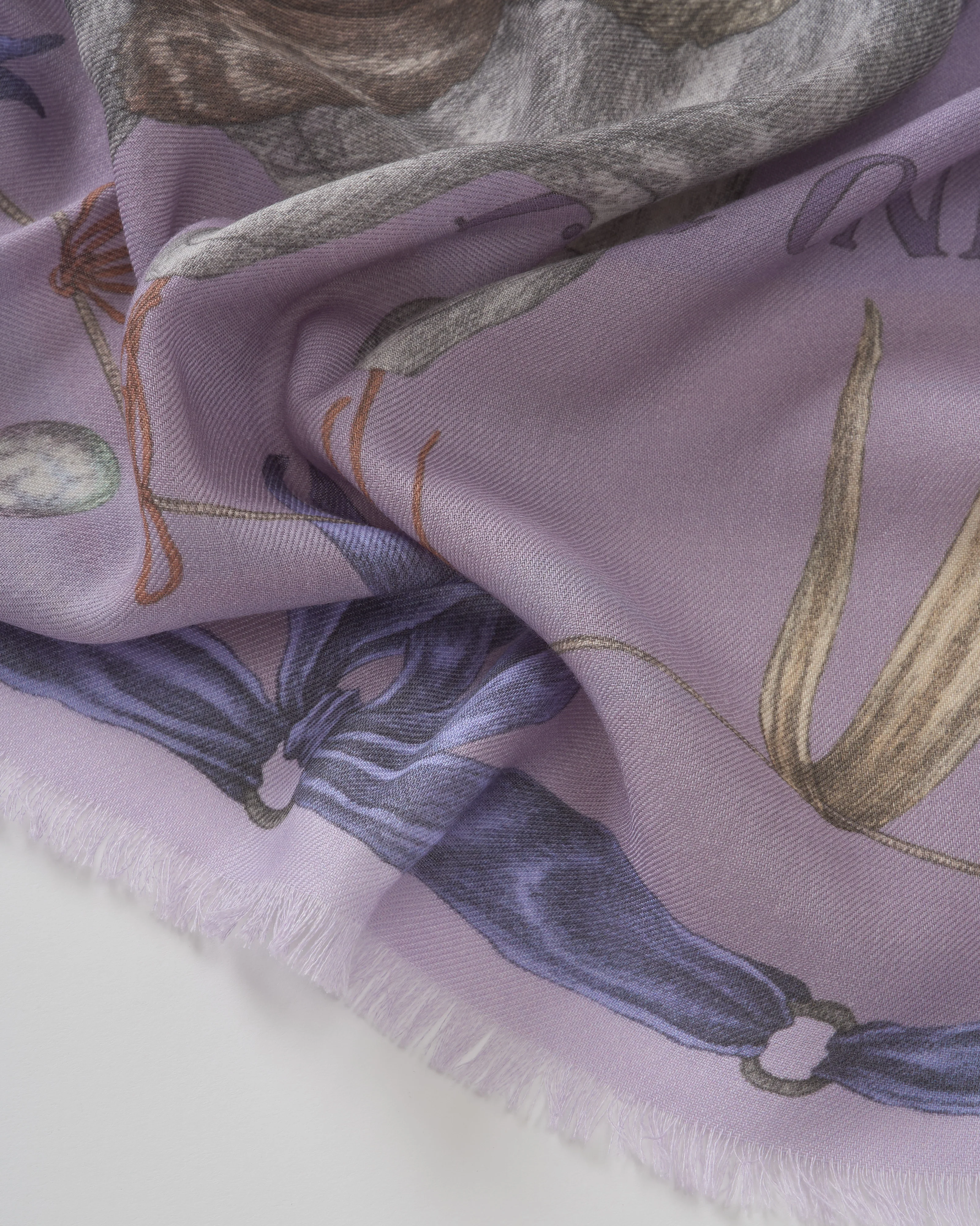 the glass swan wool/silk square scarf - Image 2