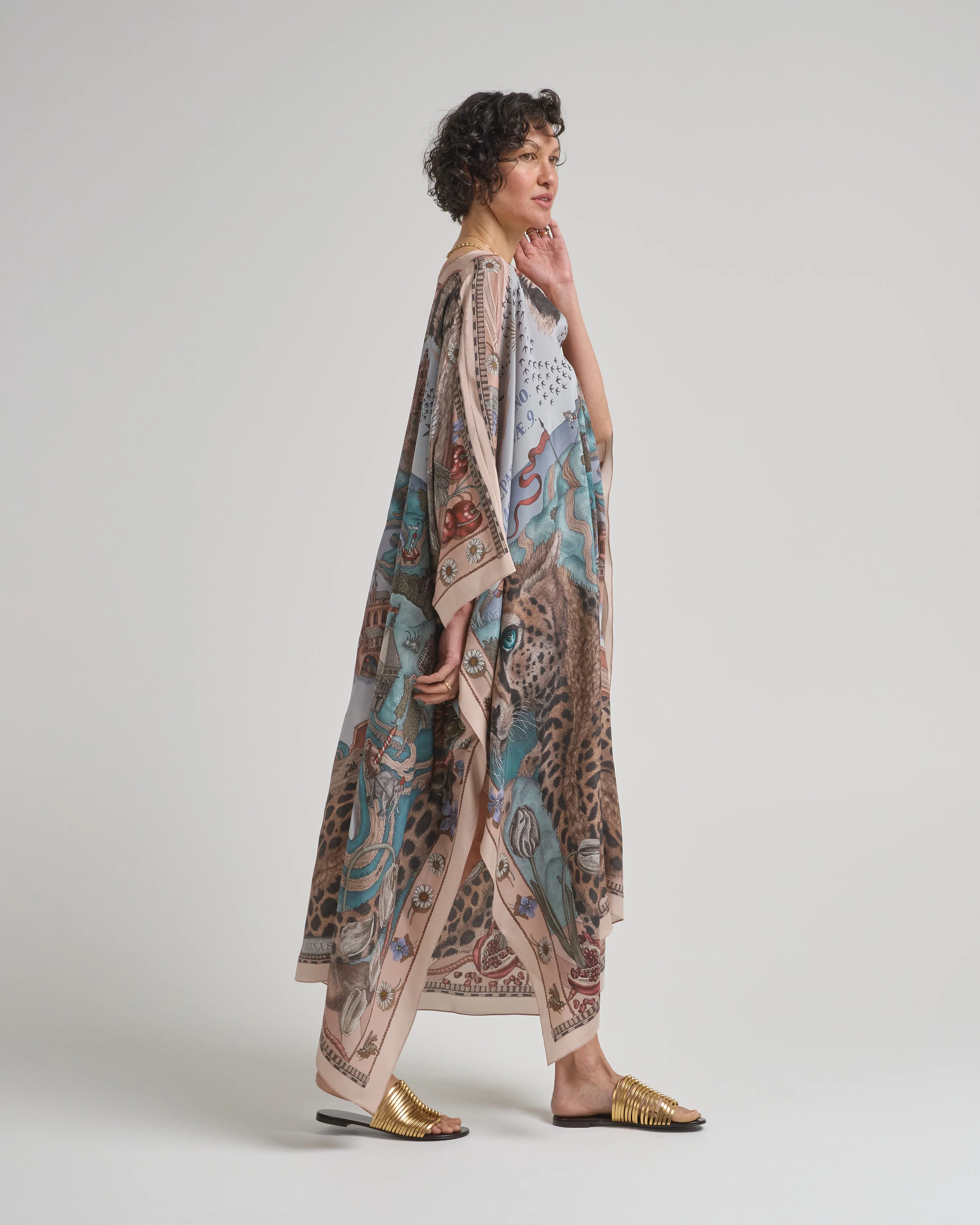 the medici cheetah kaftan - Image 3