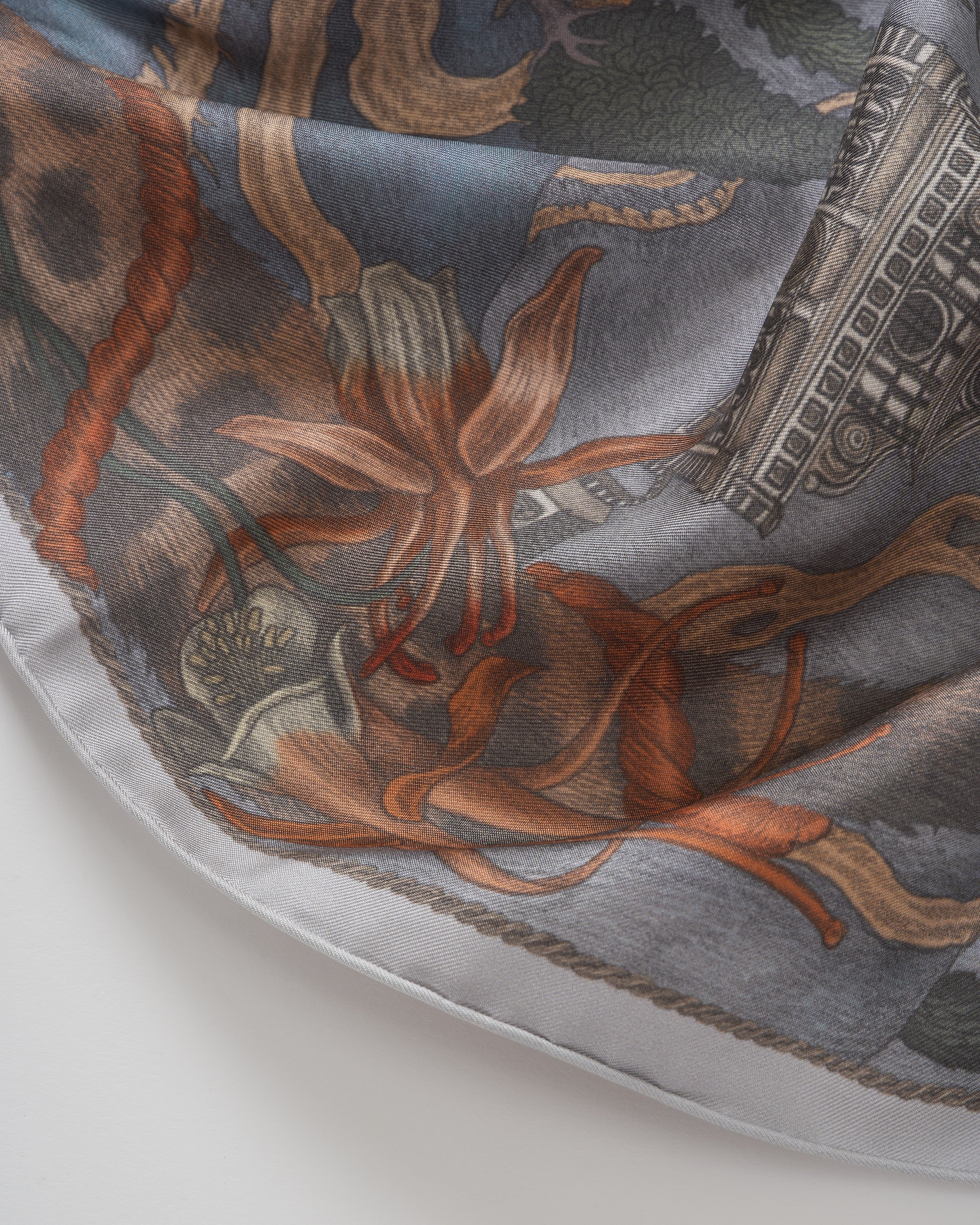 the medici cheetah silk twill square scarf - Image 5