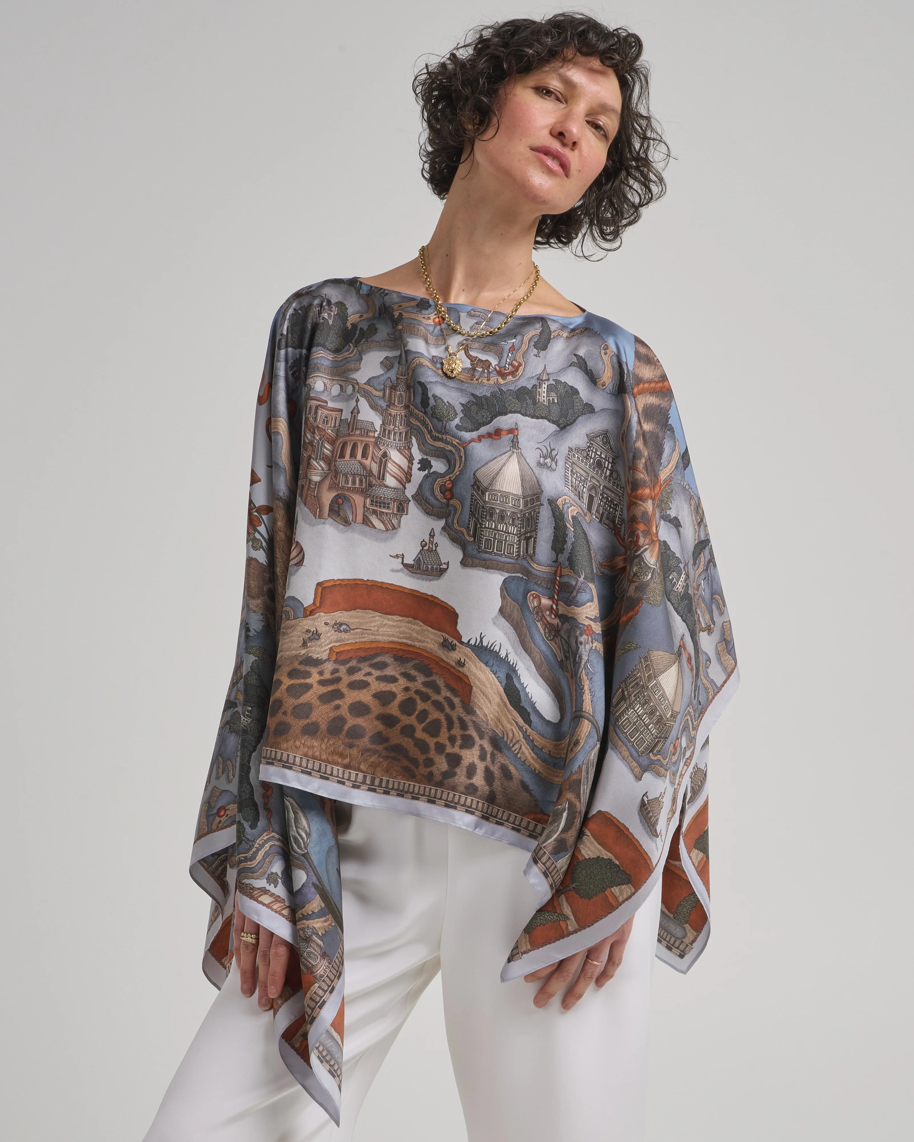 the medici cheetah slipover top