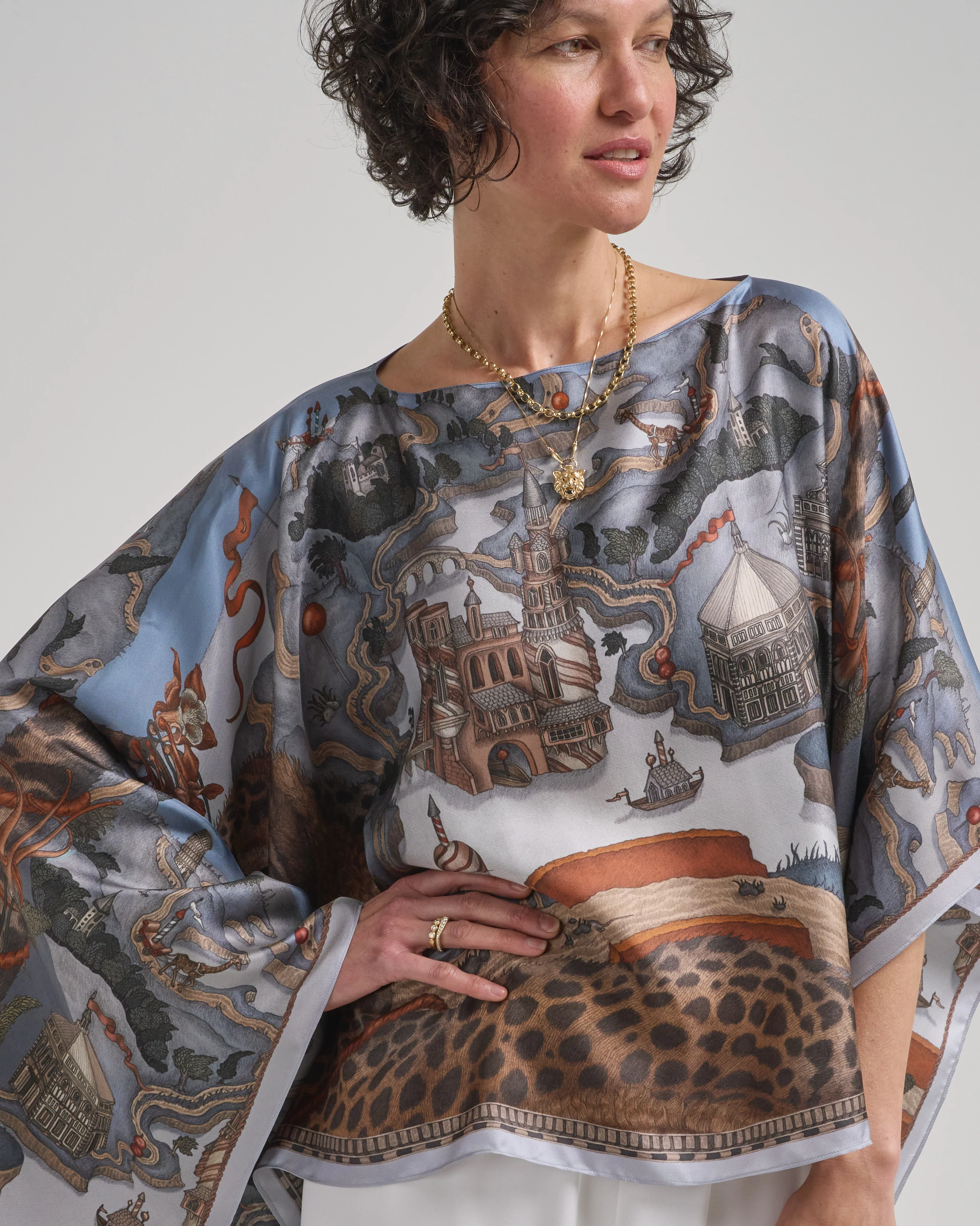 the medici cheetah slipover top - Image 2