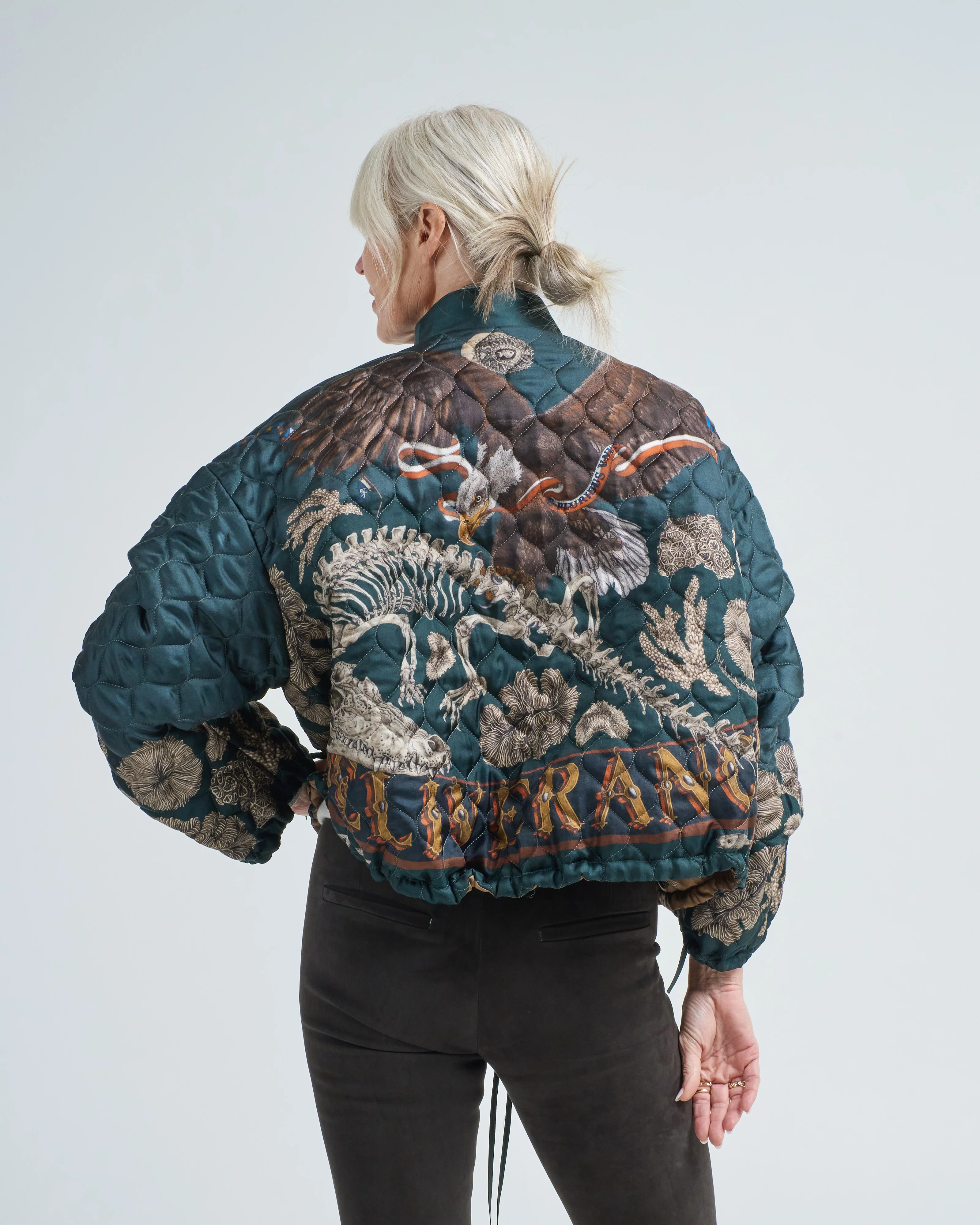 the scrimshaw skeleton bomber jacket - Image 2