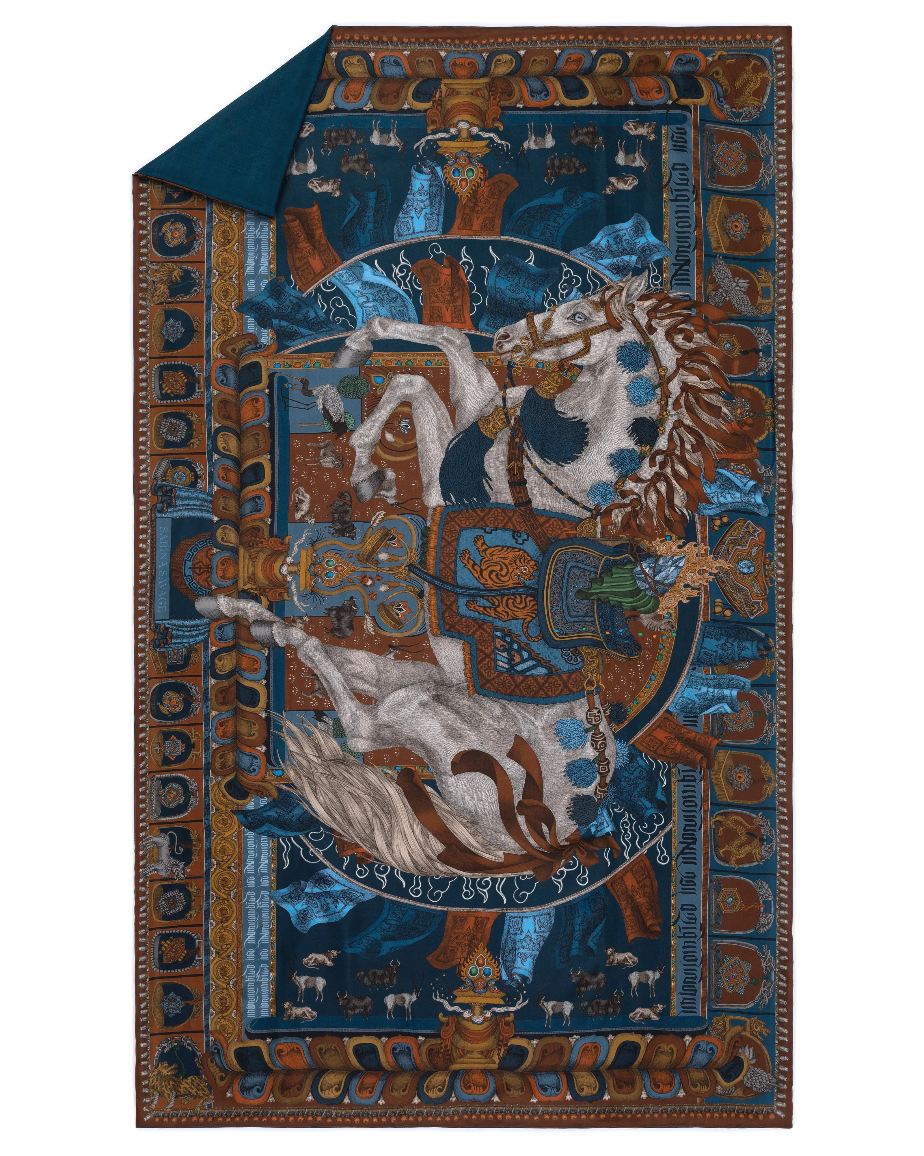 the wind horse cashmere-backed stole - Image 2
