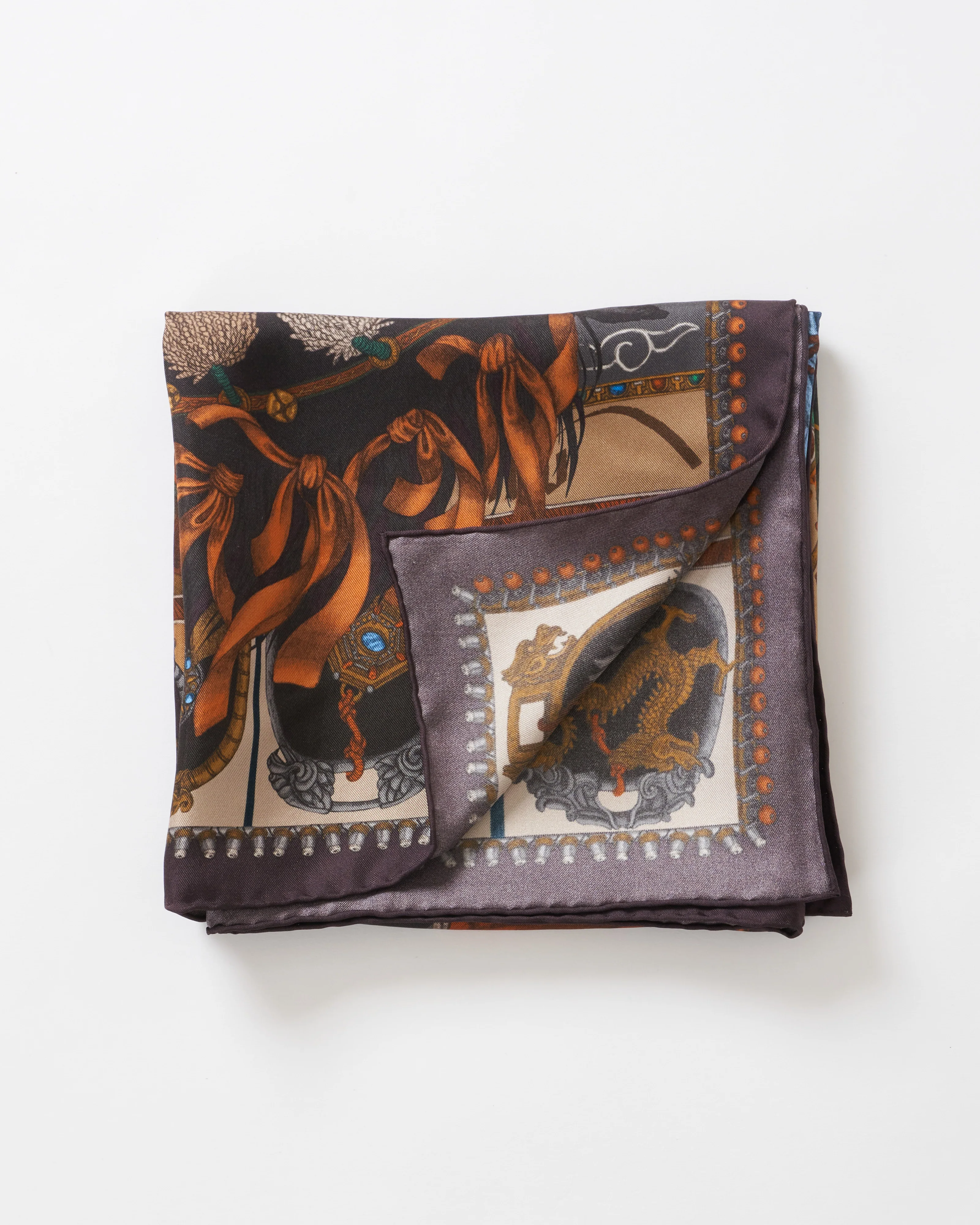 the wind horse silk twill square scarf - Image 2