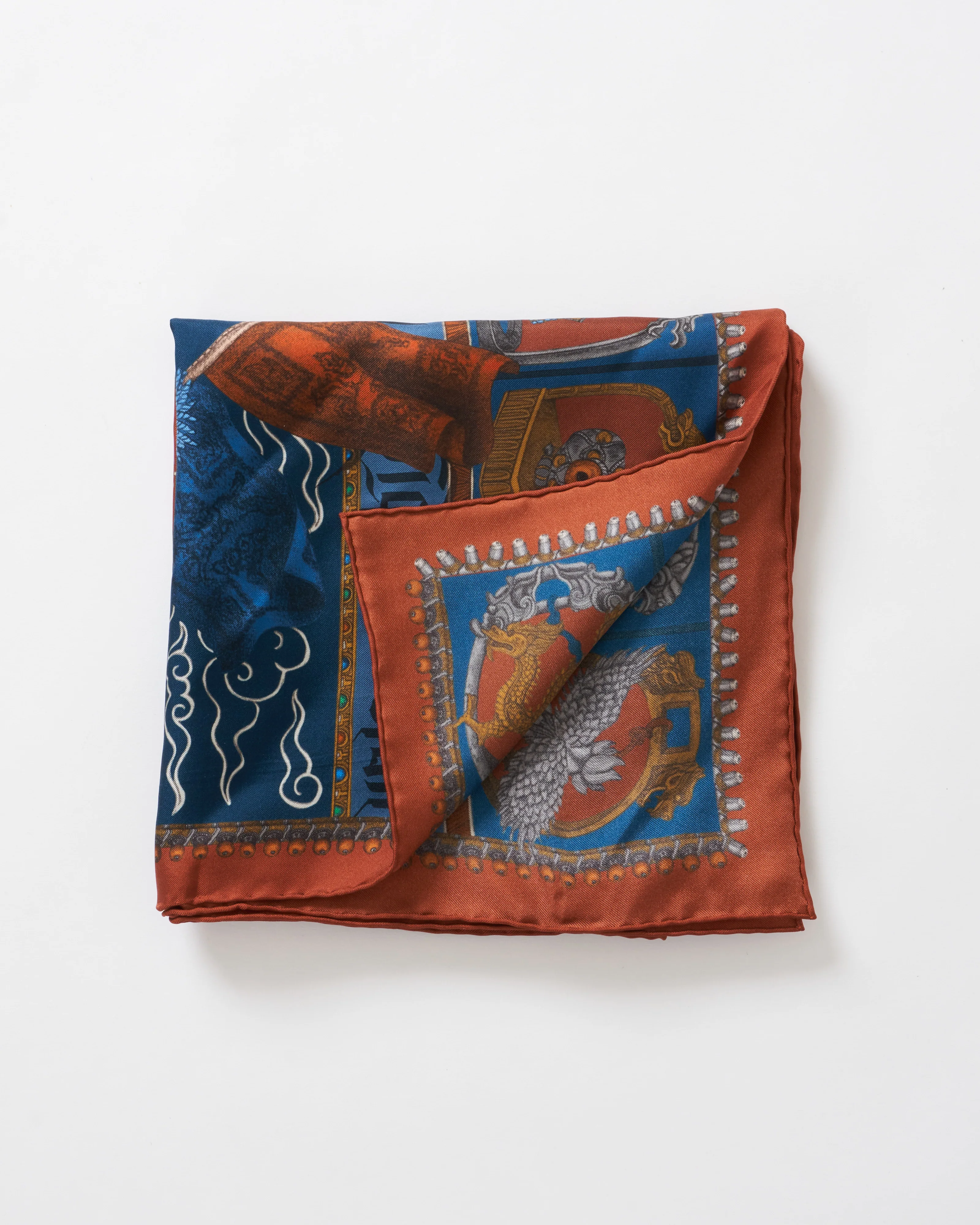the wind horse silk twill square scarf - Image 3
