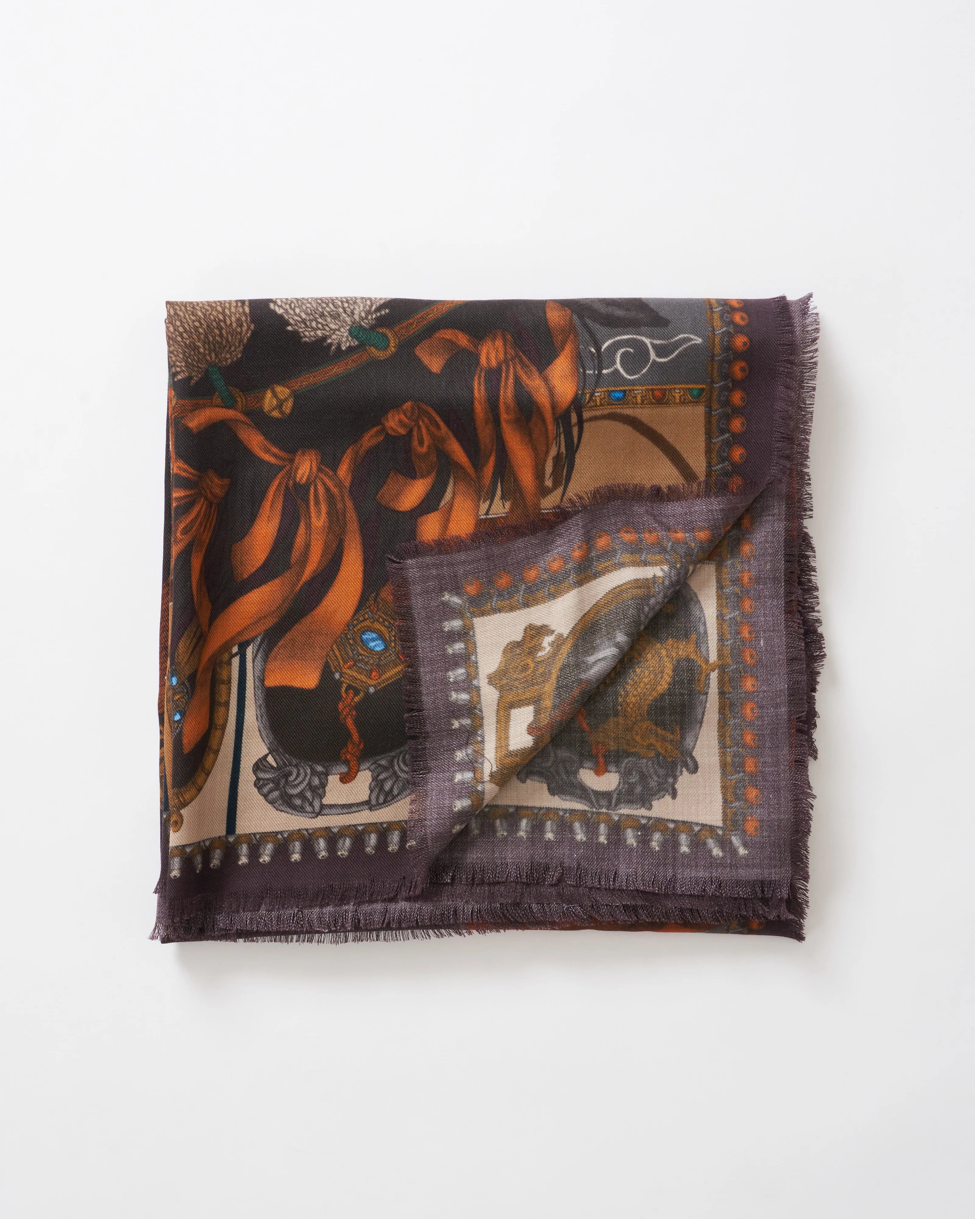 the wind horse wool/silk square scarf - Image 3