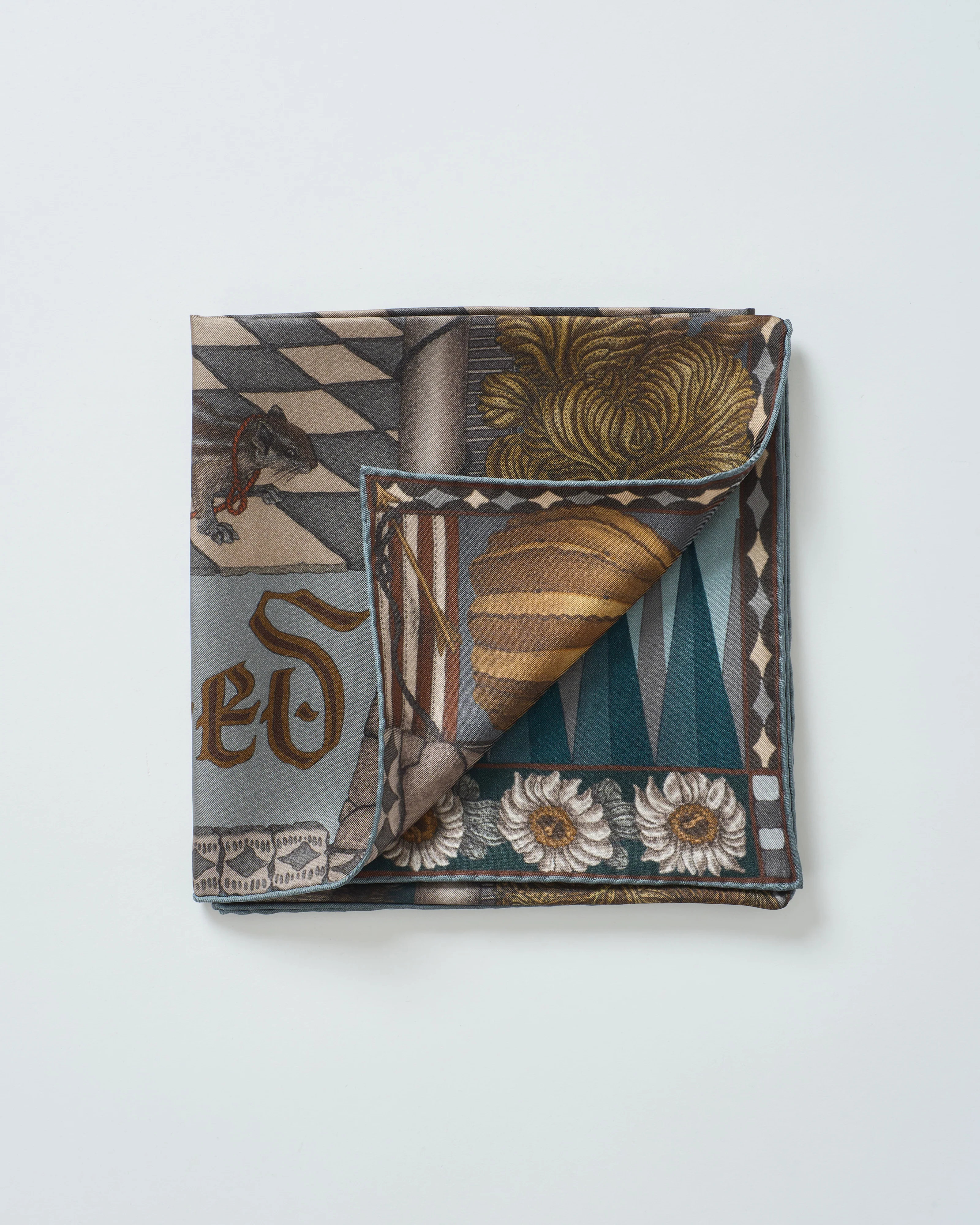 the wolf you feed silk twill square scarf - Image 2