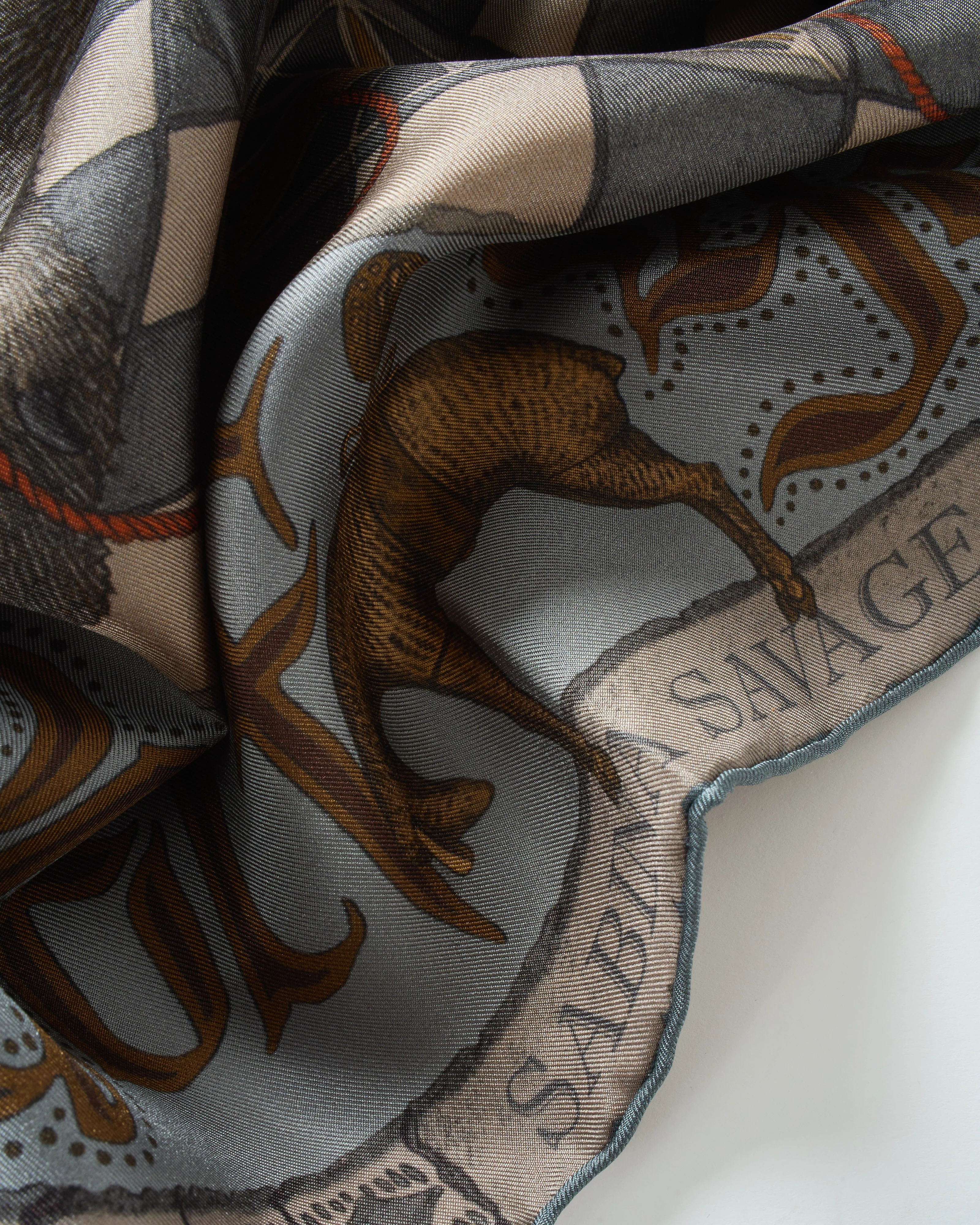 the wolf you feed silk twill square scarf - Image 3