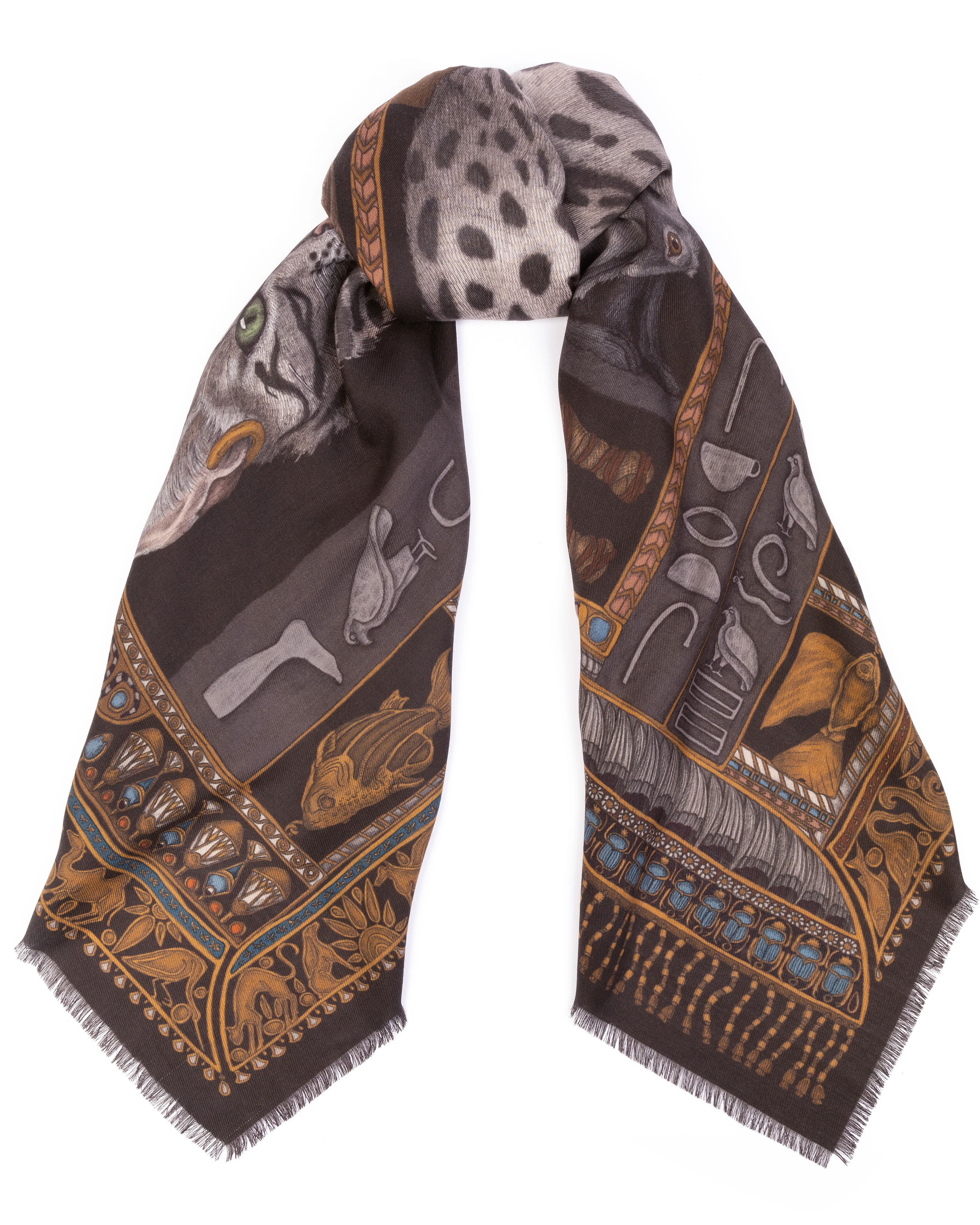 wool silk 135x - onyx/ gold - Image 3