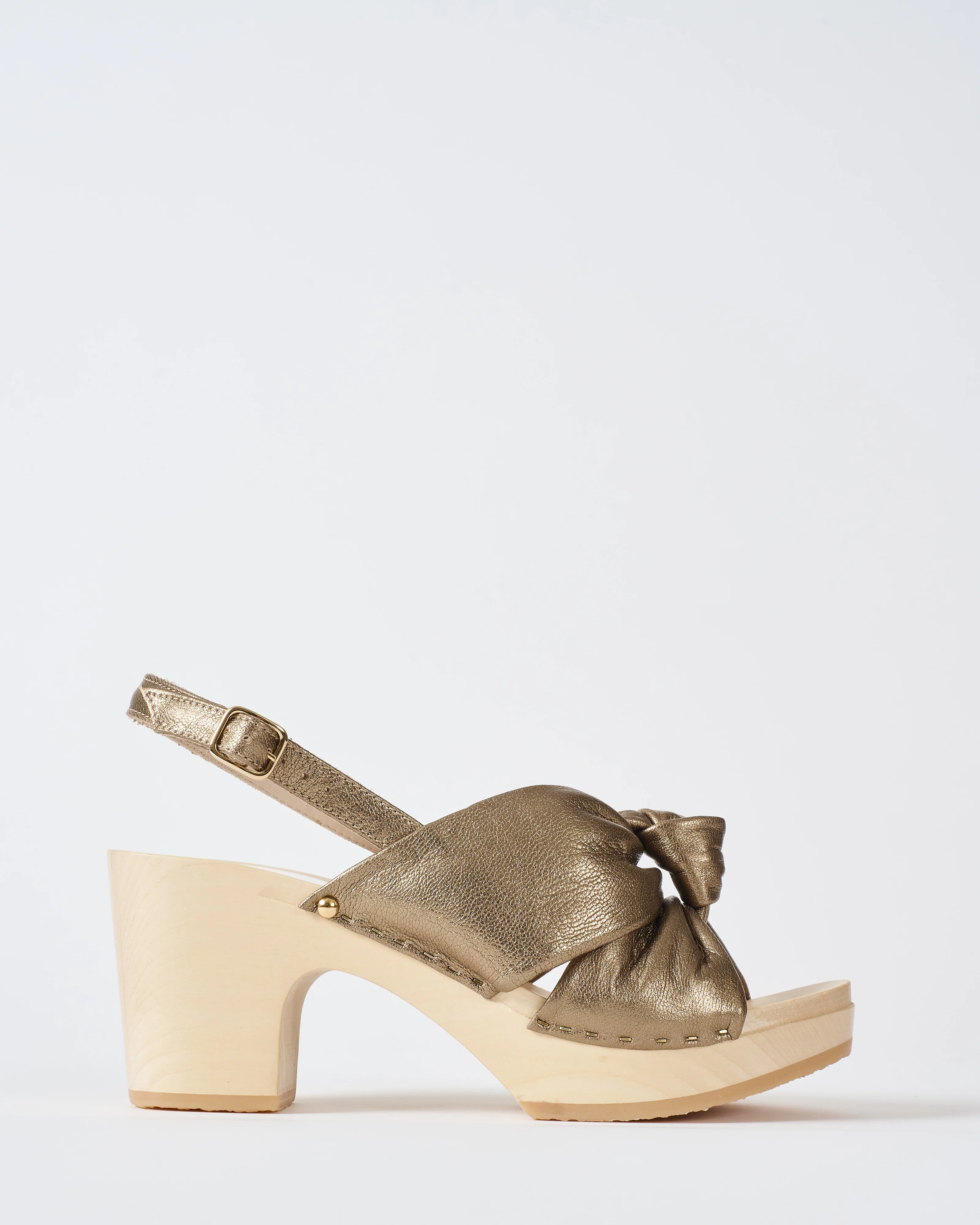 crisscross 3 inch heel clog - Image 2
