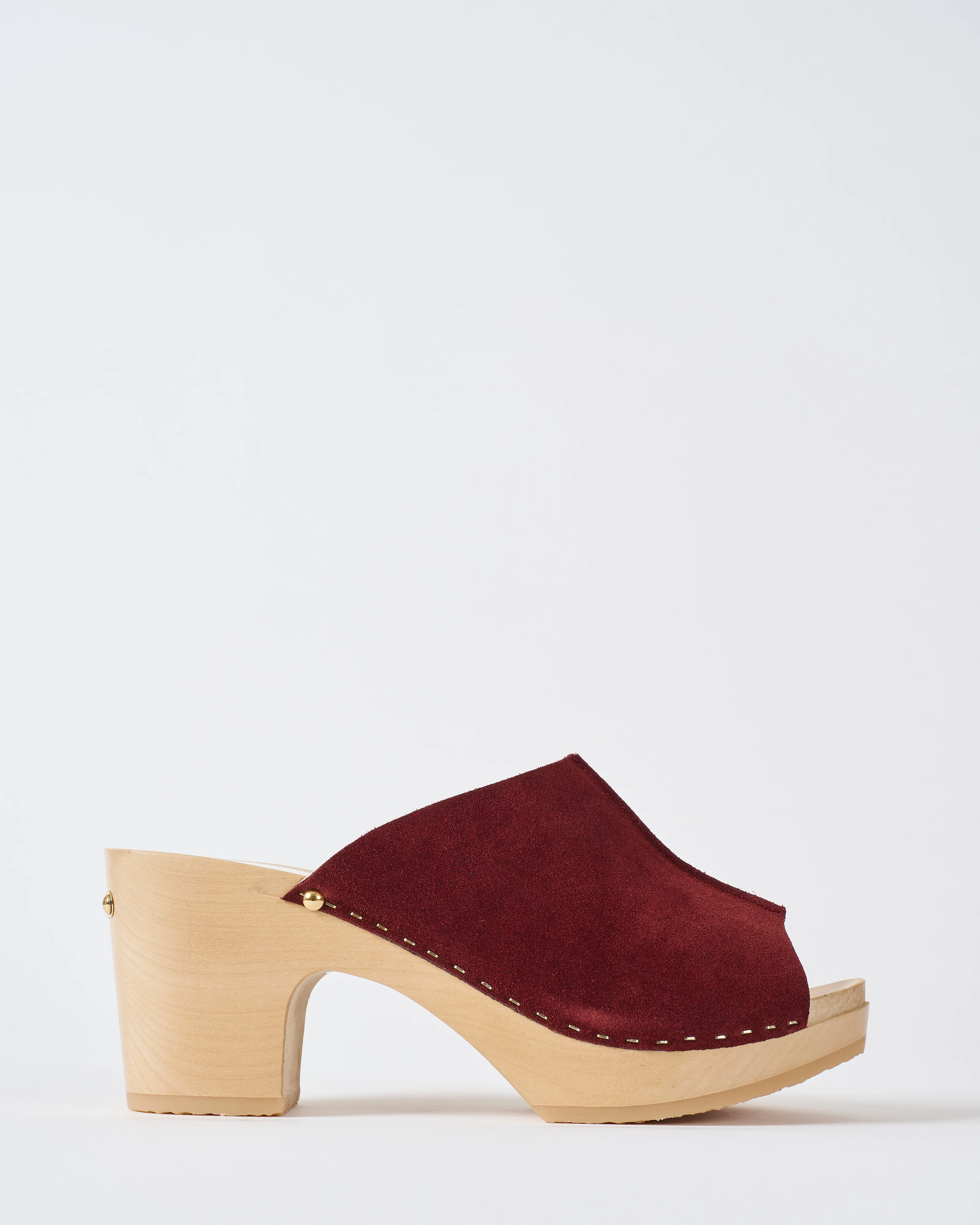 velvet leather clog - Image 3