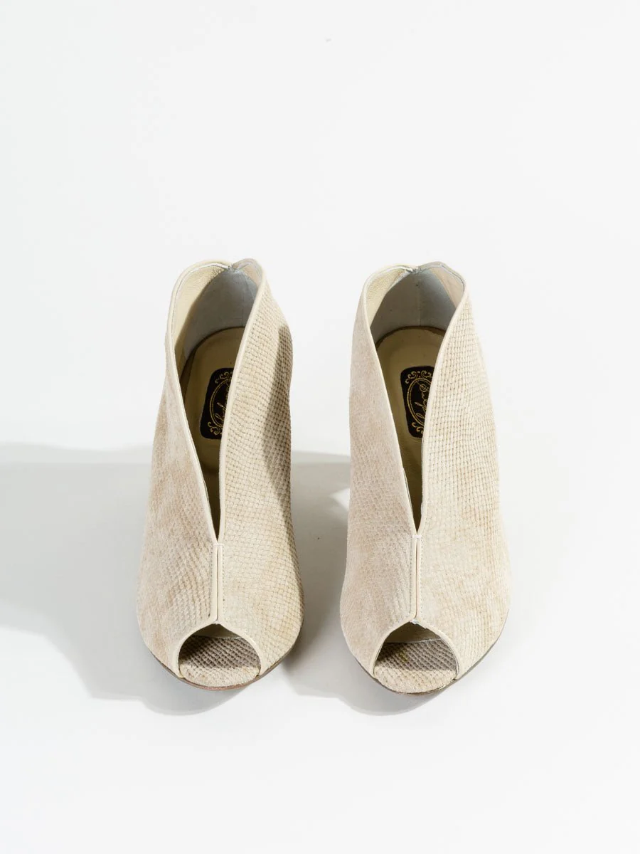 geneva boot - beige faux snake - Image 3