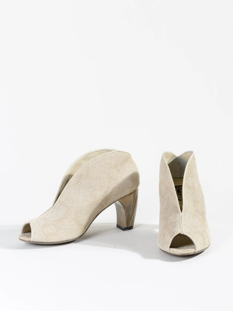 geneva boot - beige faux snake - Image 6