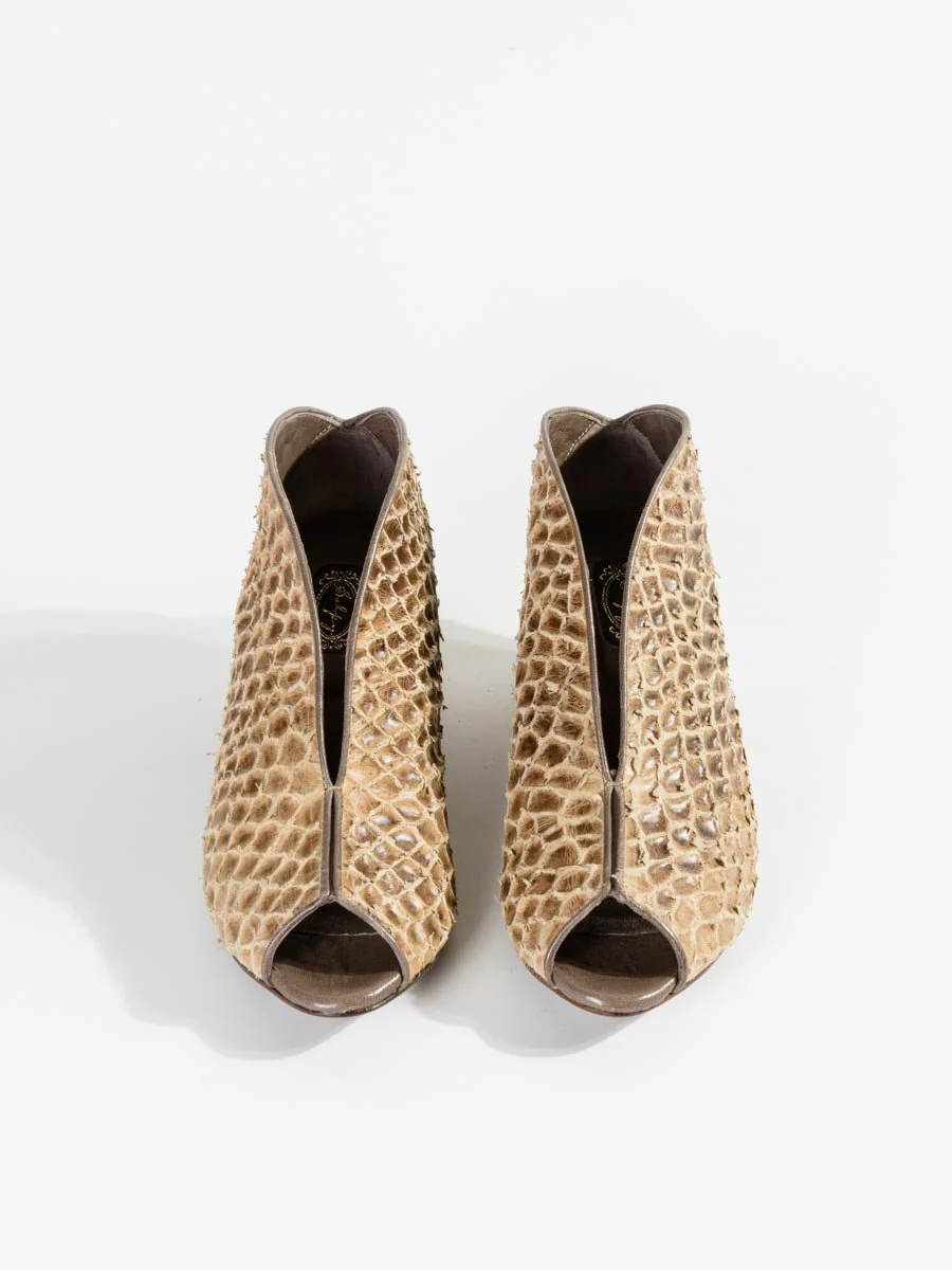 geneva low boot - olive monkfish - Image 3
