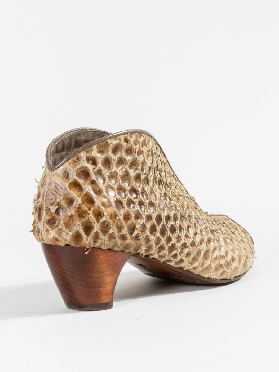 geneva low boot - olive monkfish - Image 5