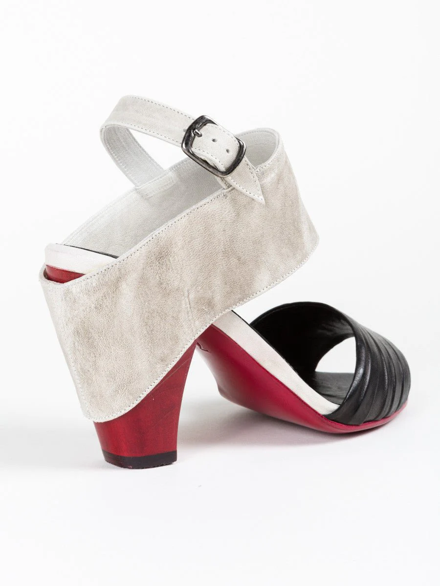 color block sandal - black - Image 5