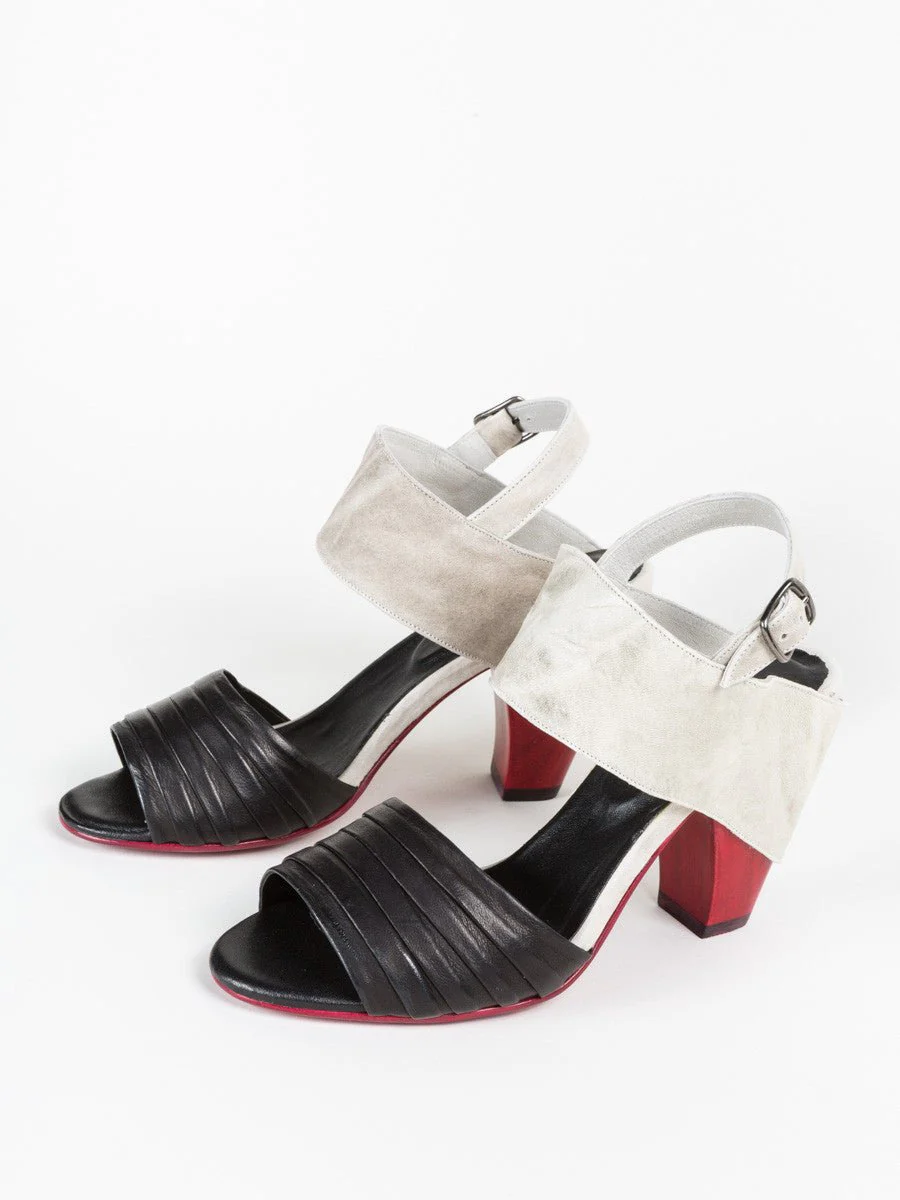color block sandal - black - Image 7