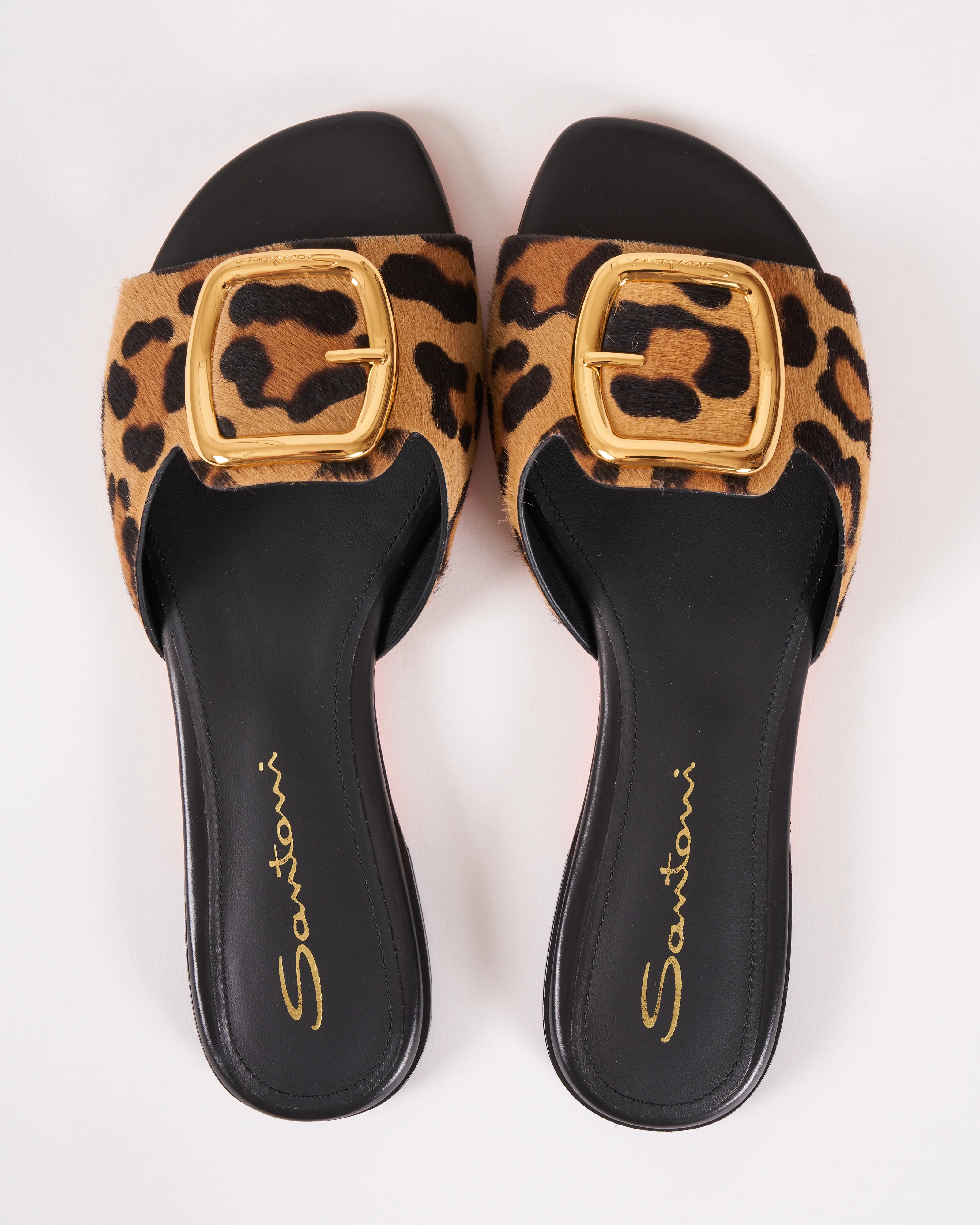 apricot leopard slide flat sandal - Image 4