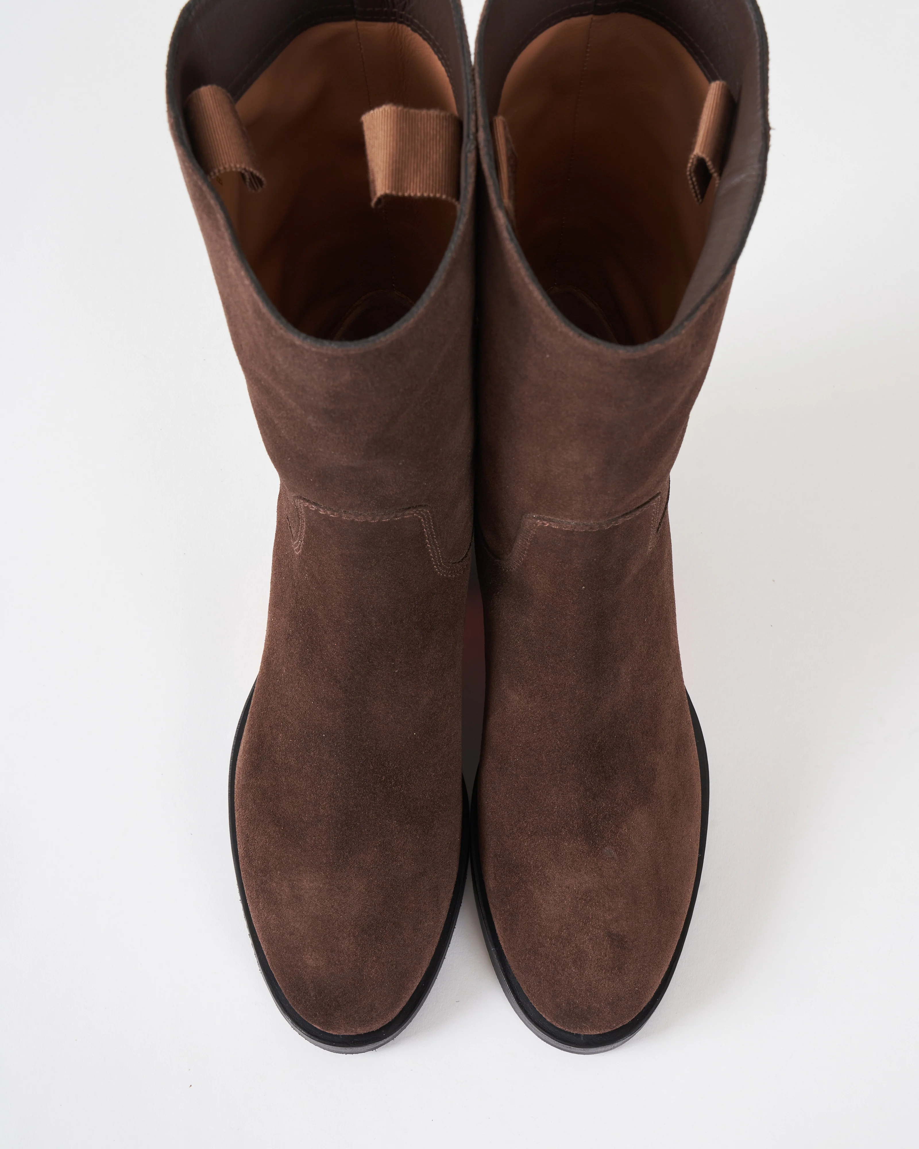 fleeces boot - dark brown suede - Image 4