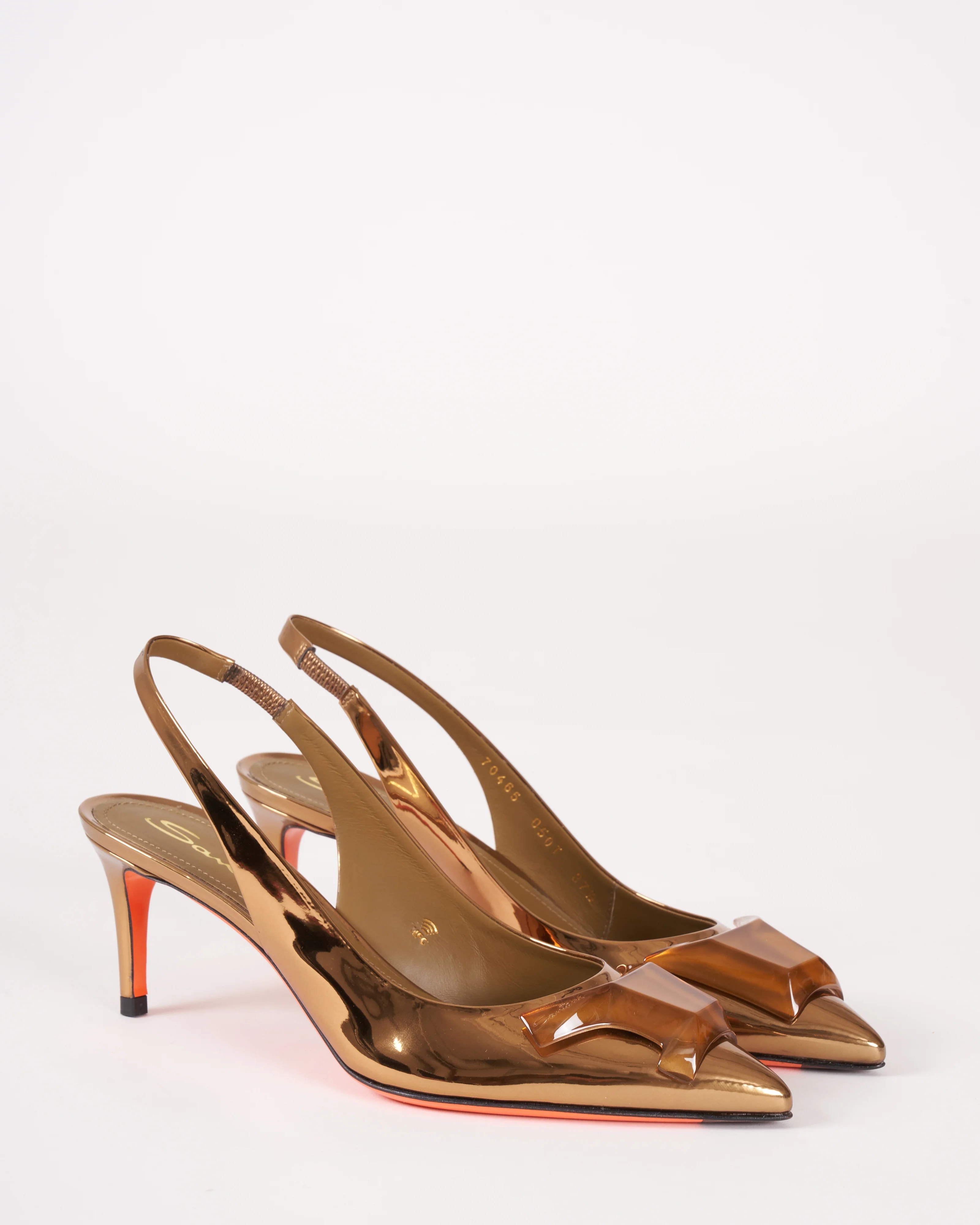 gemmy slingback - metallic gold