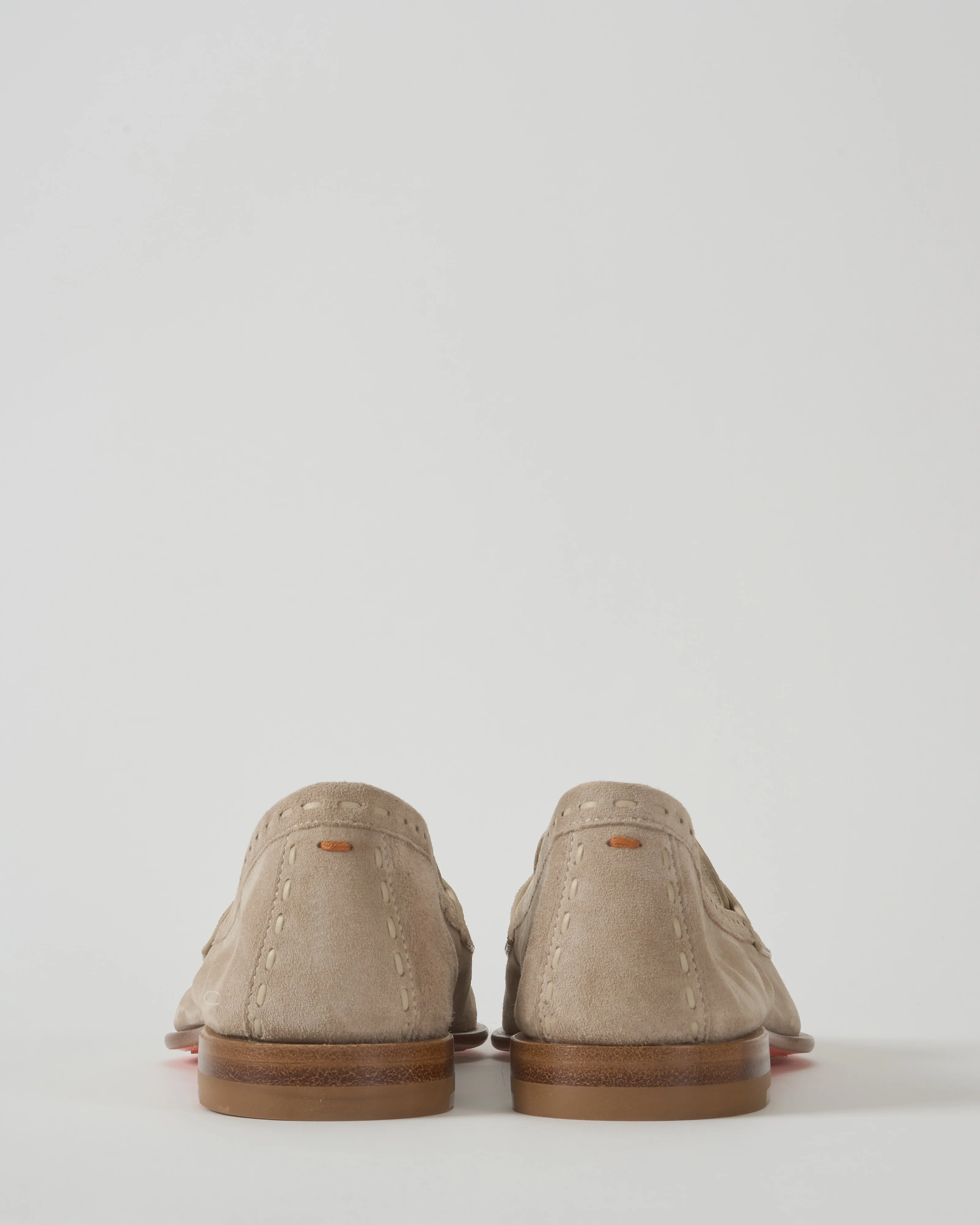 suede loafer with stitching detail - Image 3