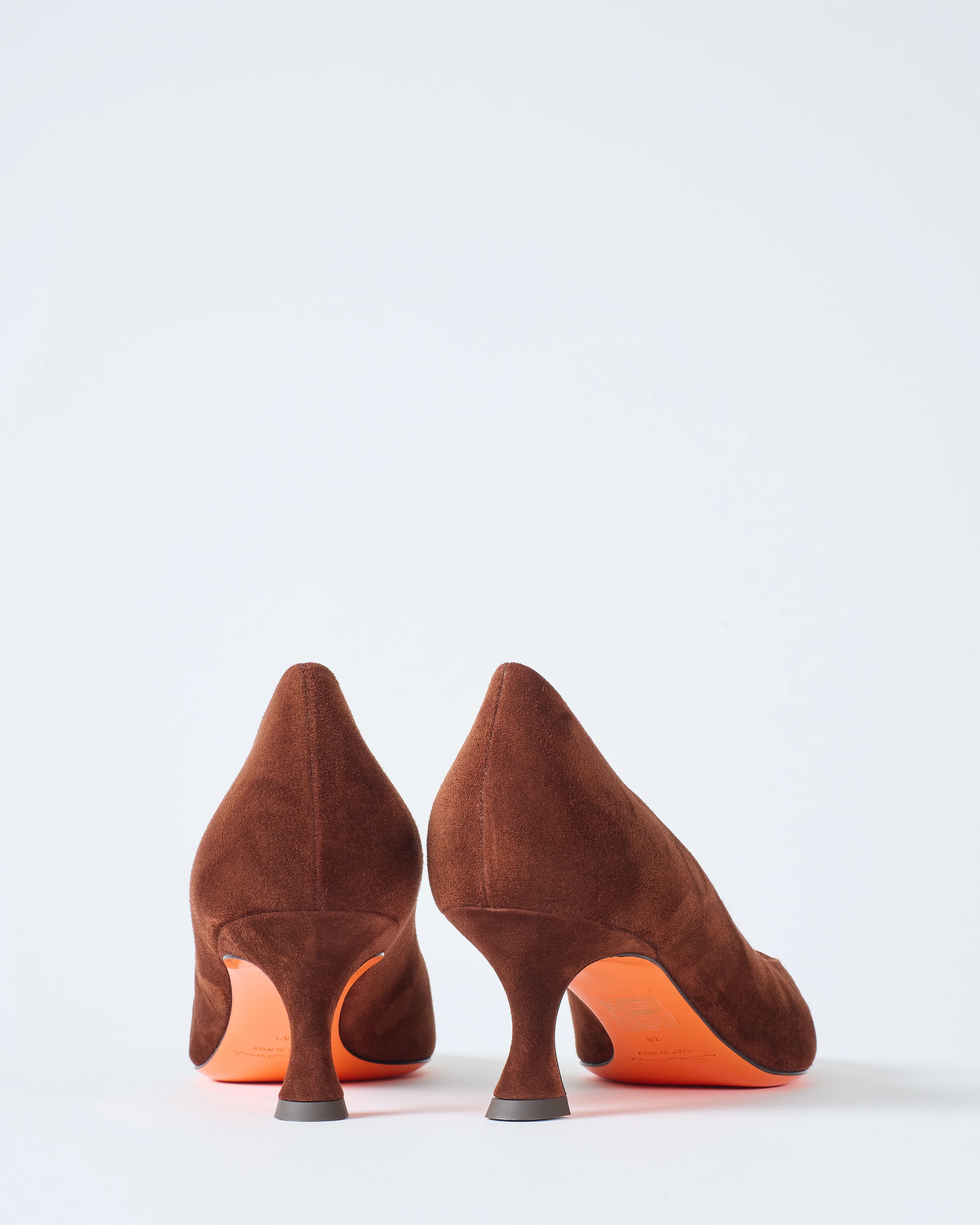 suede pump w/ gold buckle 55mm - Image 3